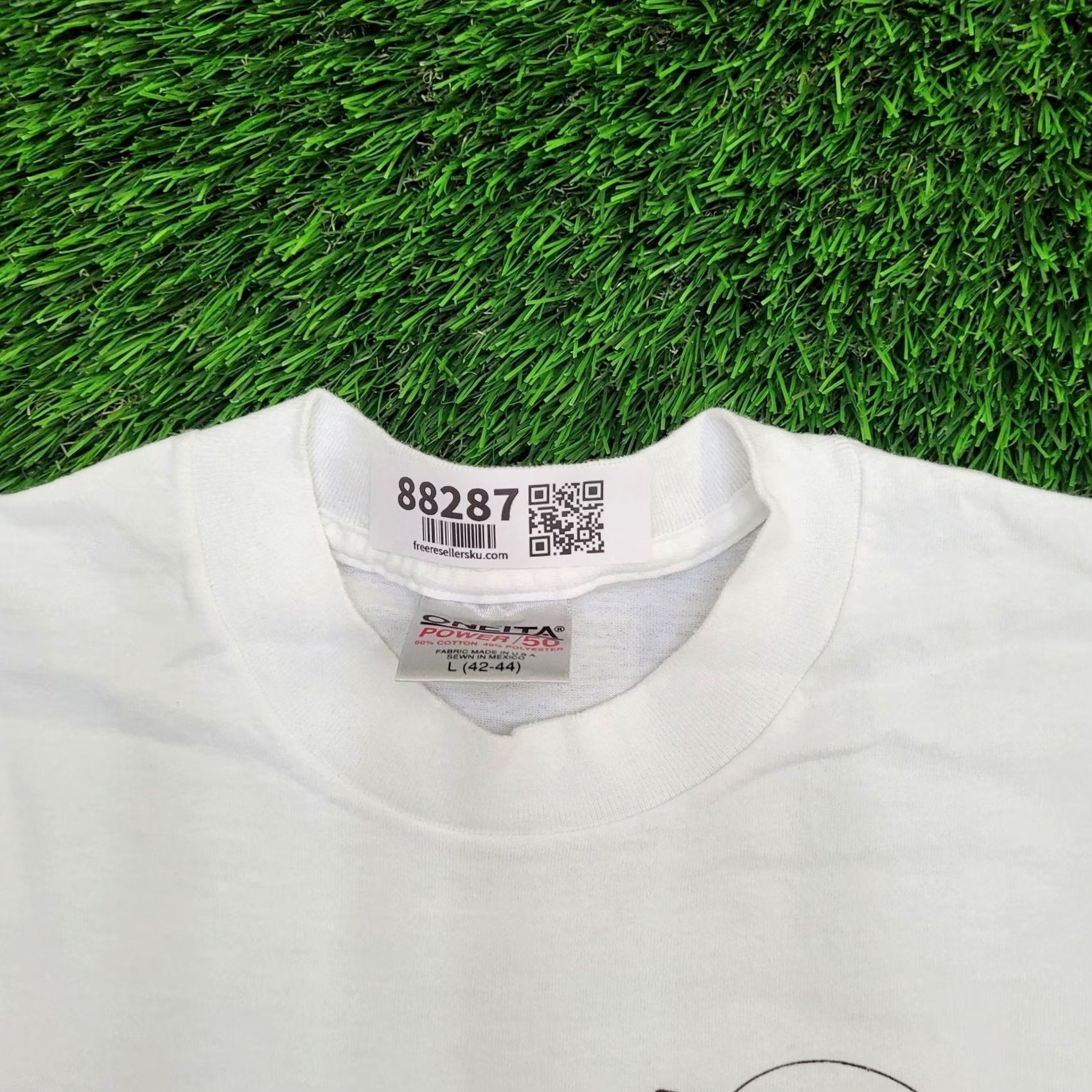 Vintage VINTAGE McIntosh 1891 Festival Shirt M White Logo Graphic Tee Oneita Power 50 Short Sleeve Cropped 1990s Mens Size US M / EU 48-50 / 2 - 2 Thumbnail