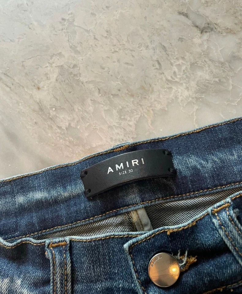 Amiri Amiri phantom blue mx1 jeans Size US 30 / EU 46 - 2 Thumbnail