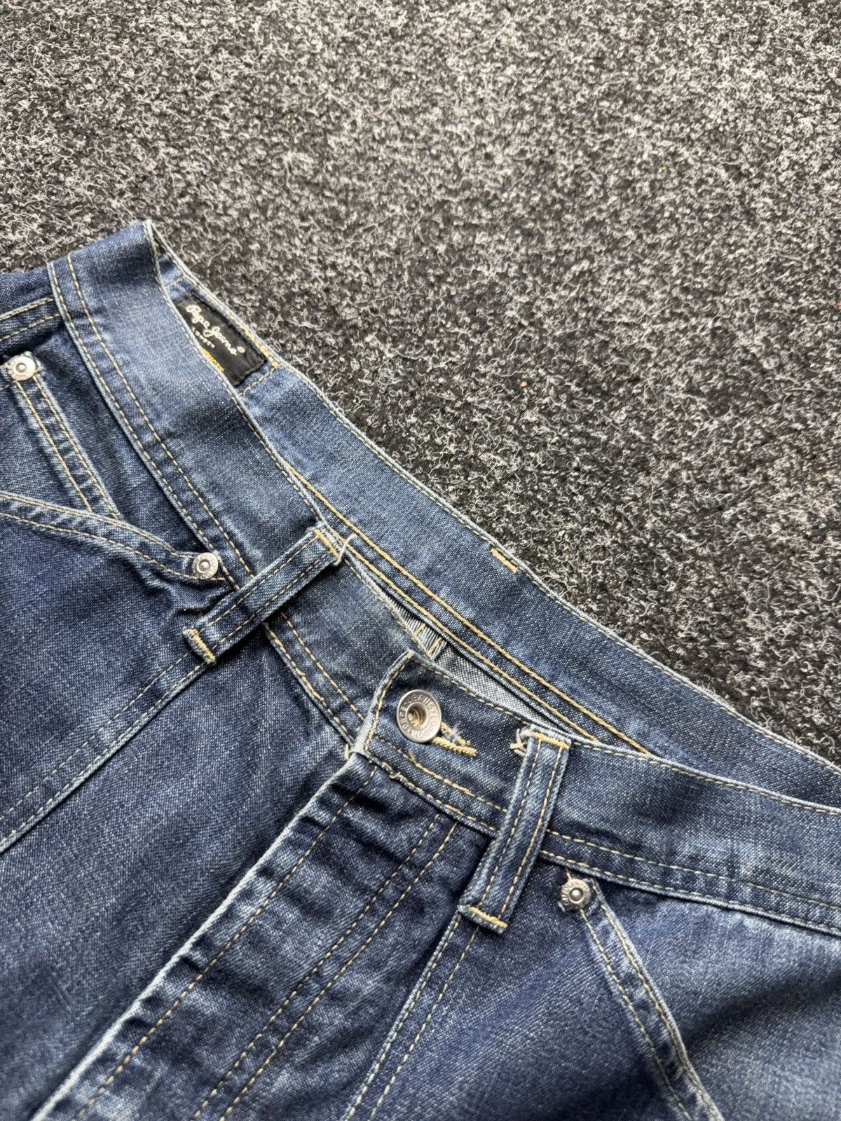 Japanese Brand Y2K 00s Pepe Jeans SK8 Straight Denim Blue 90s Vintage Style Size US 32 / EU 48 - 11 Thumbnail