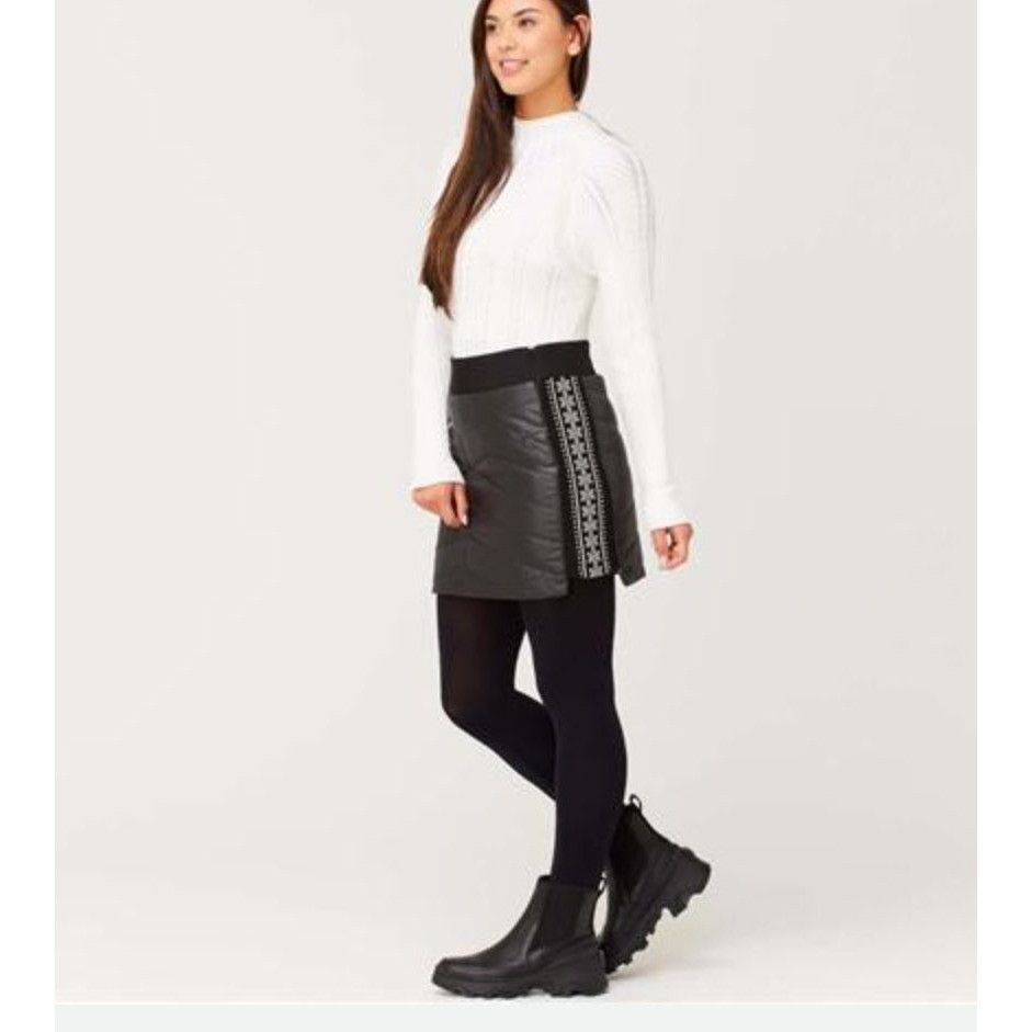 Other NWT Krimson Klover Black Snowflake Puffer Insulated Skirt M Size 32" / US 10 / IT 46 - 1 Thumbnail