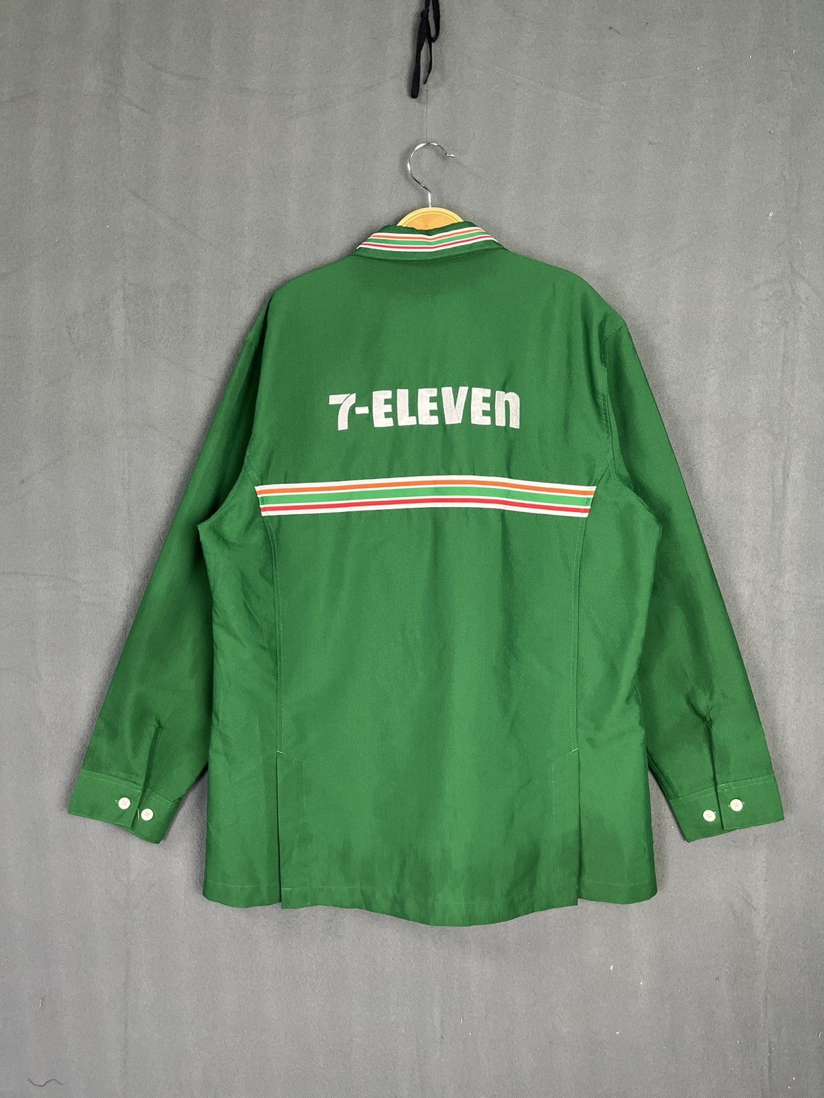 Uniform Wares × Vintage Seven Eleven 7-11 Uniform Embroidery Zipper Long Shirt Rare Size US L / EU 52-54 / 3 - 2 Thumbnail