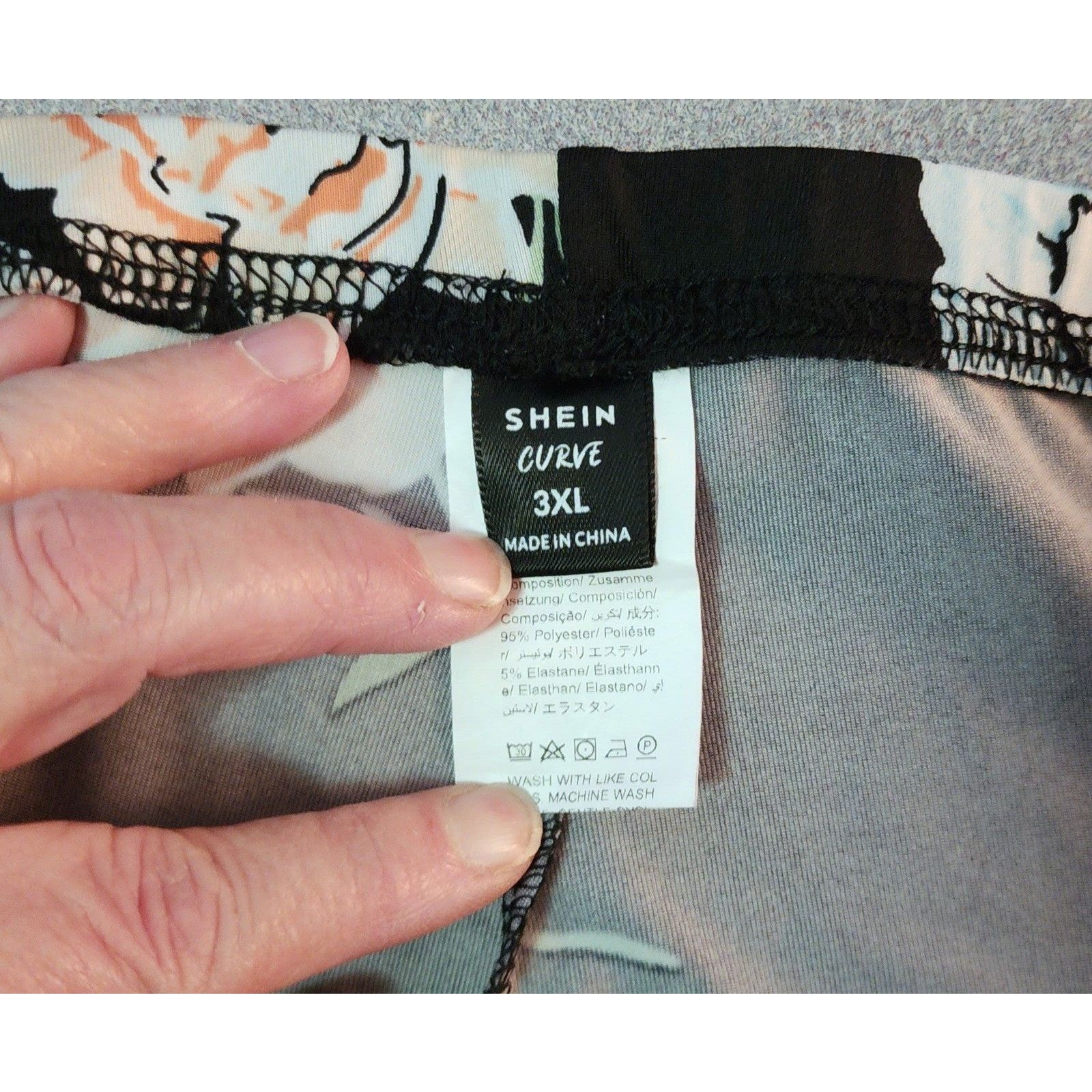Shein Shein Curve Casual Floral Leggings Size 3XL Fits Like 1XL Size 36" / US 14 / IT 50 - 3 Thumbnail