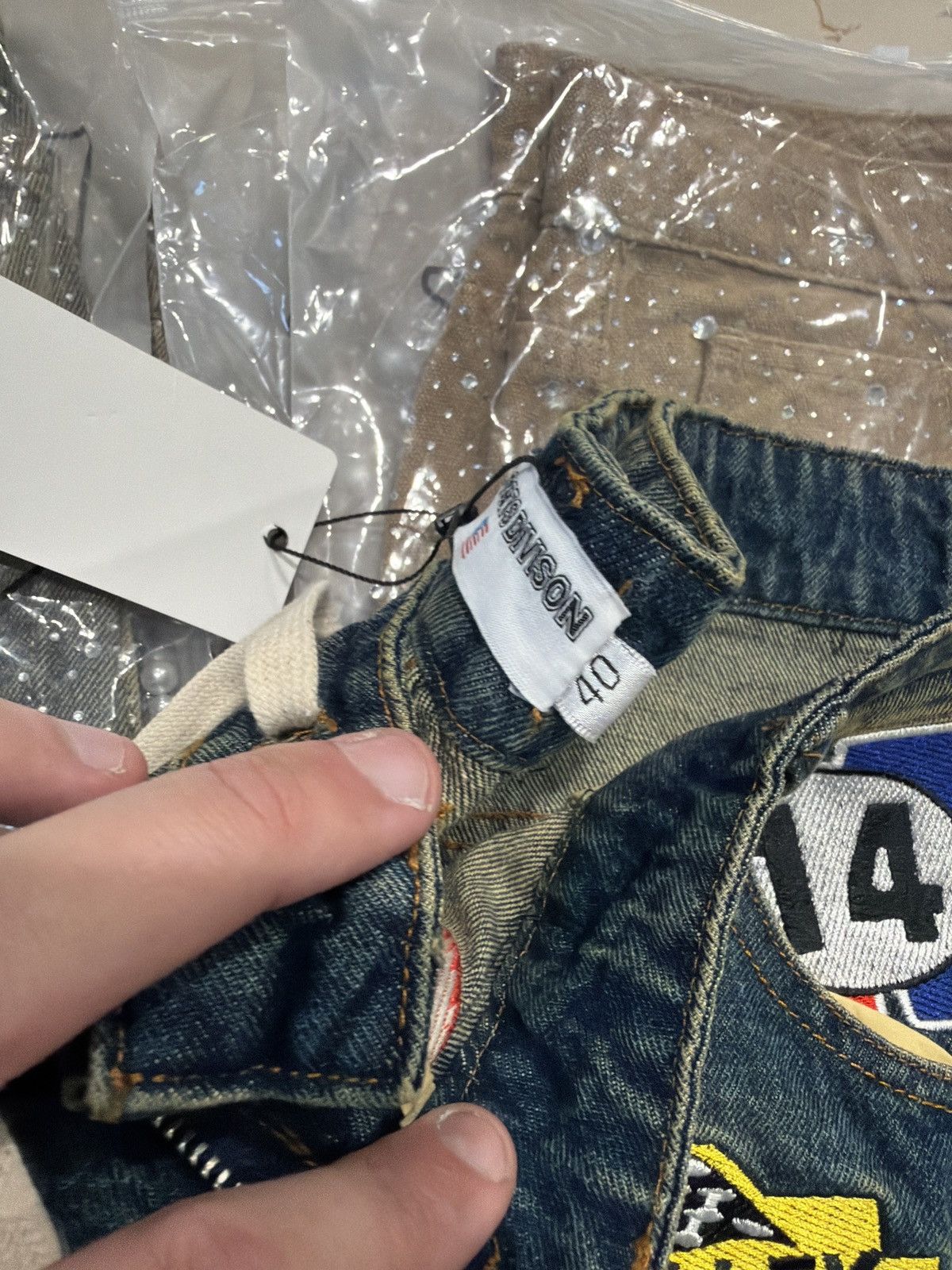 Vale Vale Forever 1980s Patchwork Jorts – Mid Wash 40 New Size US 40 / EU 56 - 9 Thumbnail