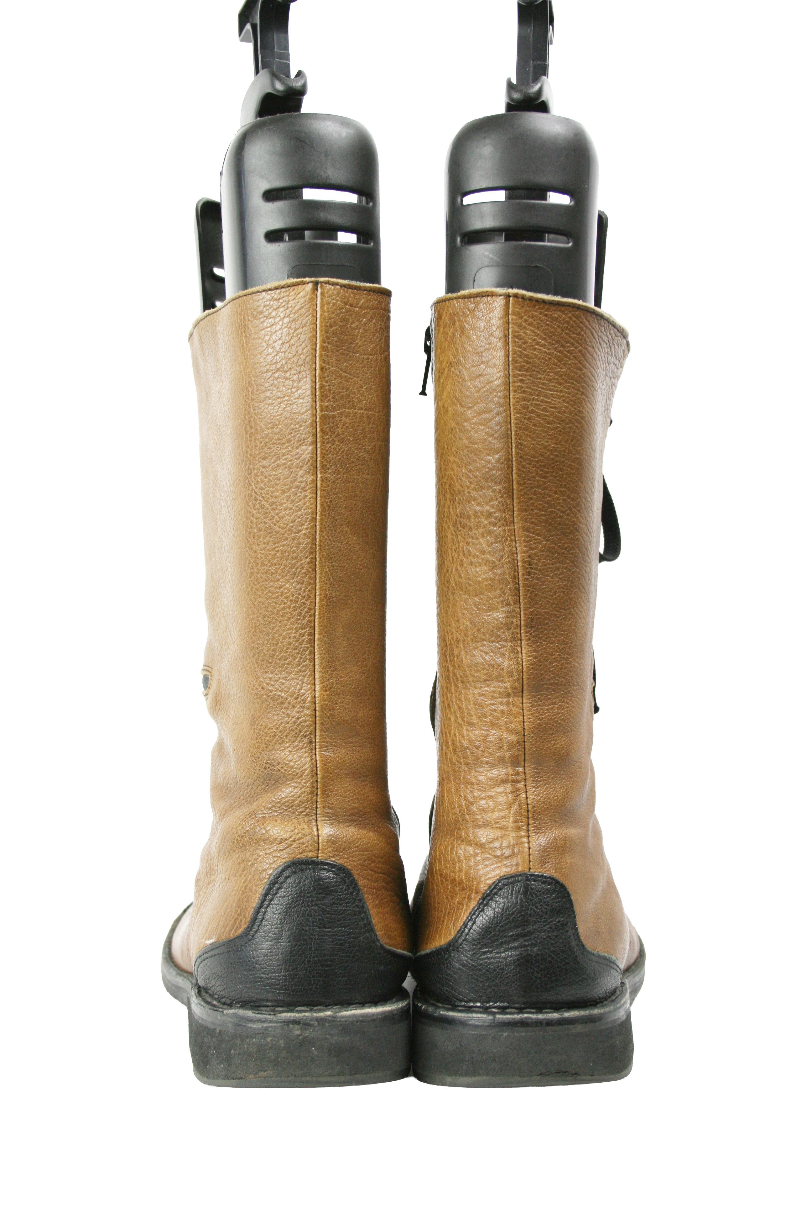 Japanese Brand Bubetti 00S Y2K Avant Garde Crepe Boots Vintage Size US 10.5 / IT 40.5 - 12 Thumbnail