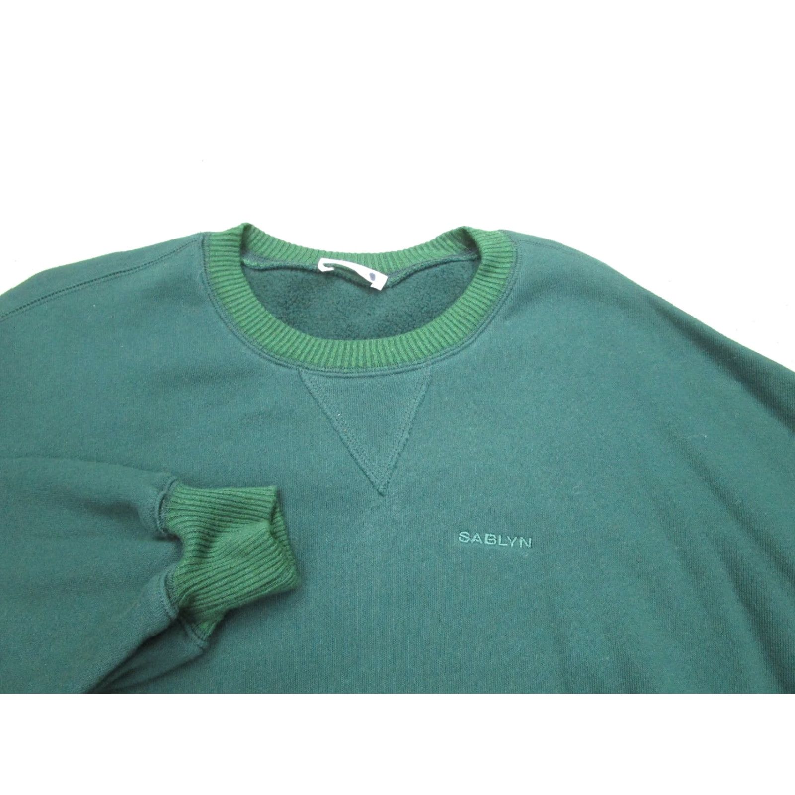 Vintage Sablyn Sweater Womens Medium Green Sweatshirt Crewneck Oversized Baggy Big Loose Size M / US 6-8 / IT 42-44 - 3 Thumbnail