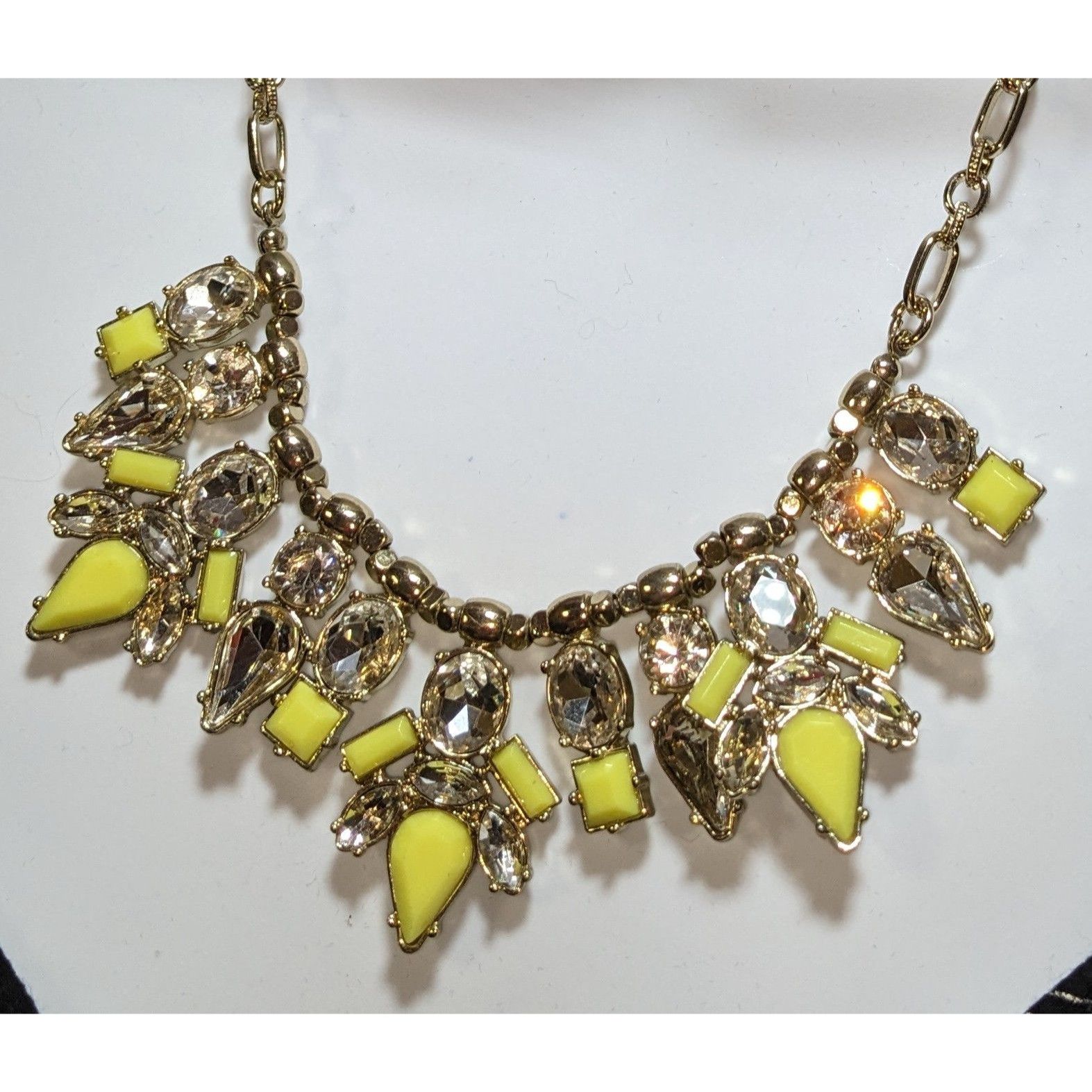 Other Perry Street Rocksbox Gold-Tone Necklace With Yellow & Clear Size ONE SIZE - 2 Thumbnail