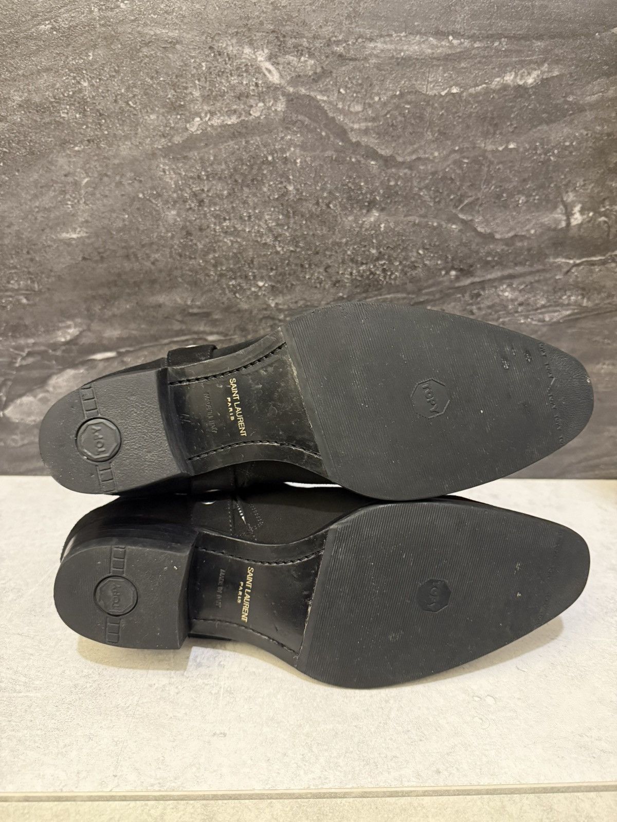 Saint Laurent Paris Saint Laurent Black Suede Wyatt boots 44 Size US 11 / EU 44 - 5 Thumbnail