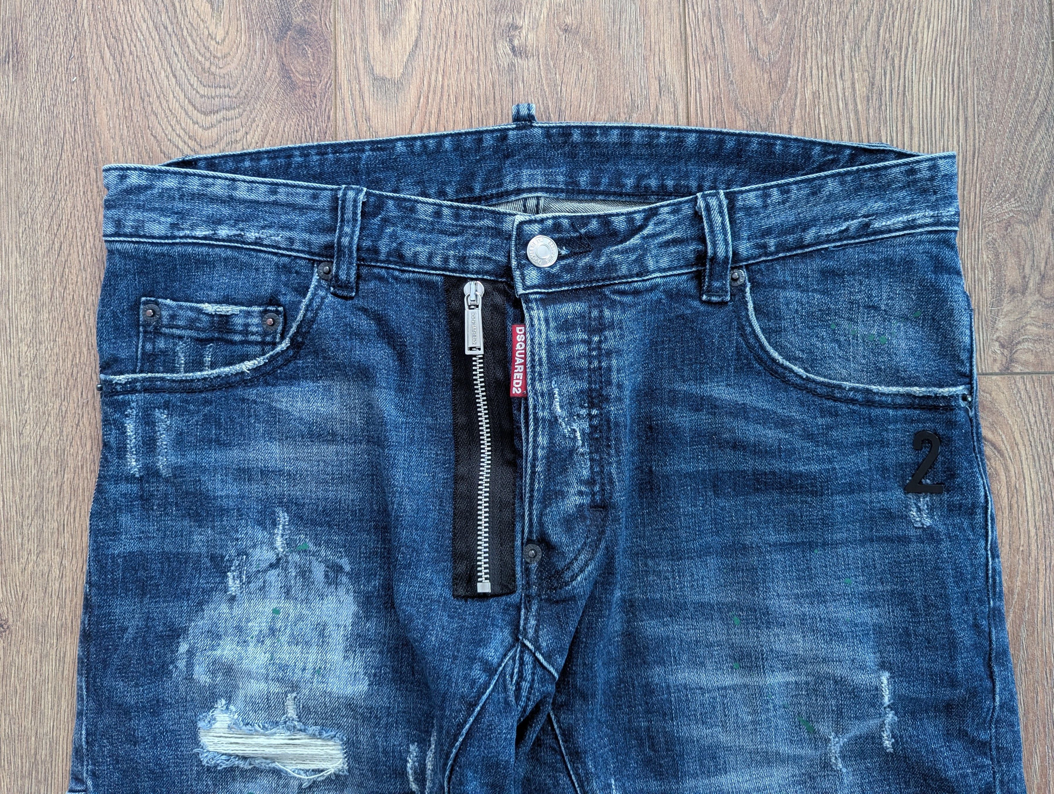 Dsquared2 DSQUARED2 Slim Jean Made In Italy Denim Pants Luxury Brand Size US 34 / EU 50 - 2 Thumbnail