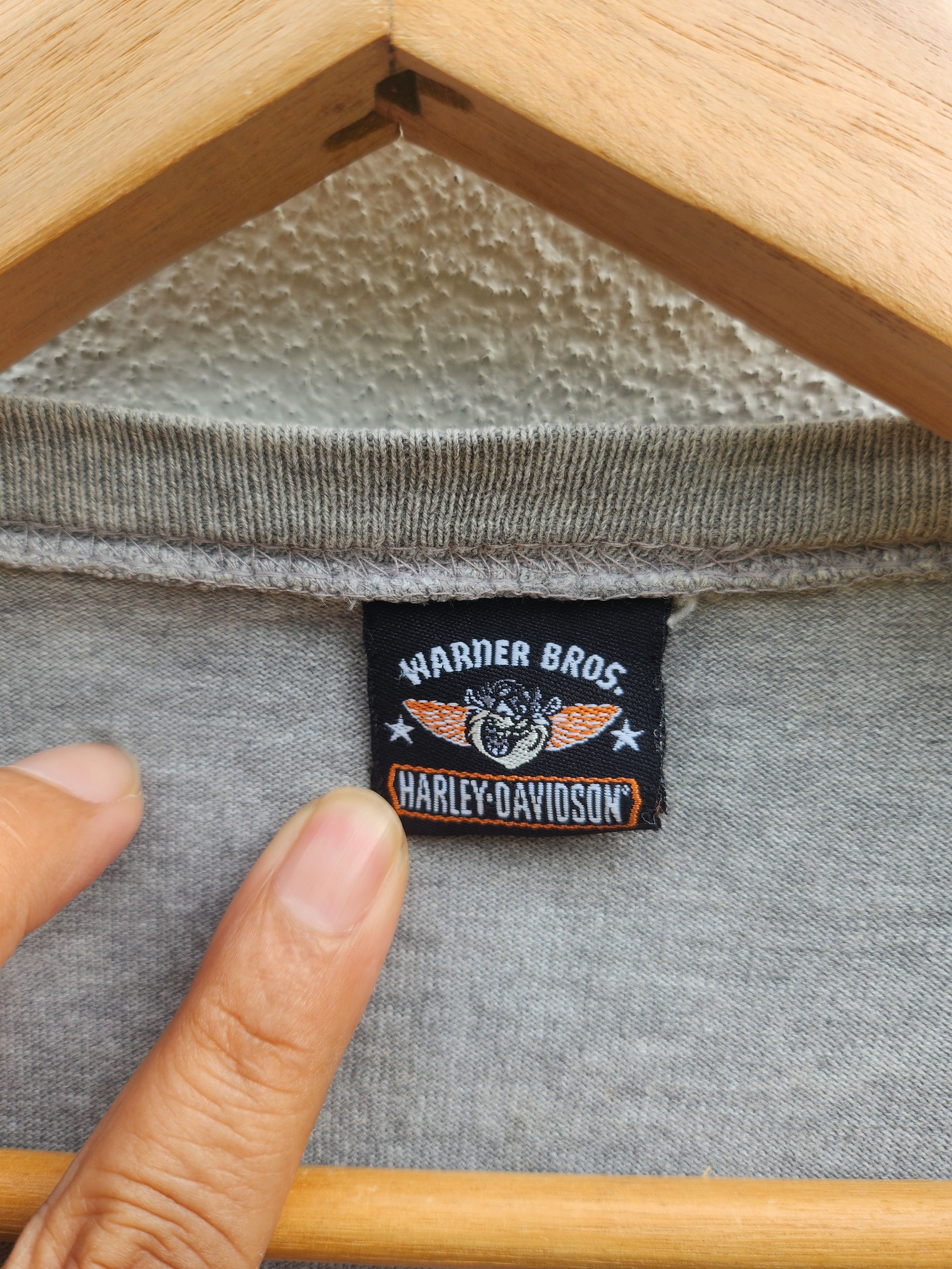 Harley Davidson × Vintage × Warner Bros 💥Vtg Taz Ride Like The Devil Harley Davidson Tee Size US L / EU 52-54 / 3 - 5 Thumbnail