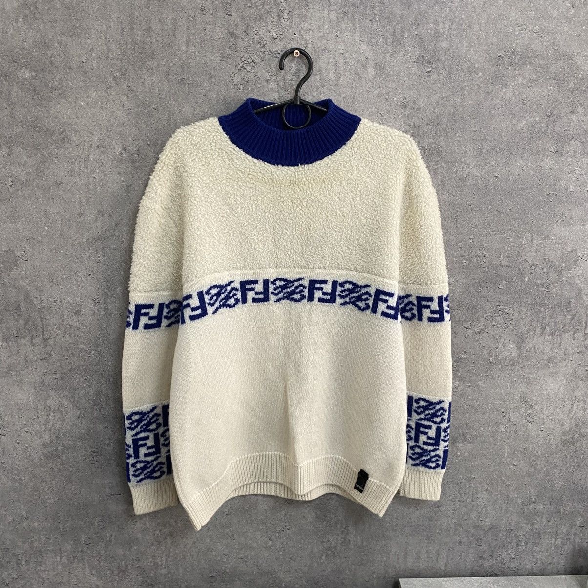 Fendi Fendi Wool Sweatshirt Pullover Crewneck Size US M / EU 48-50 / 2 - 1 Thumbnail