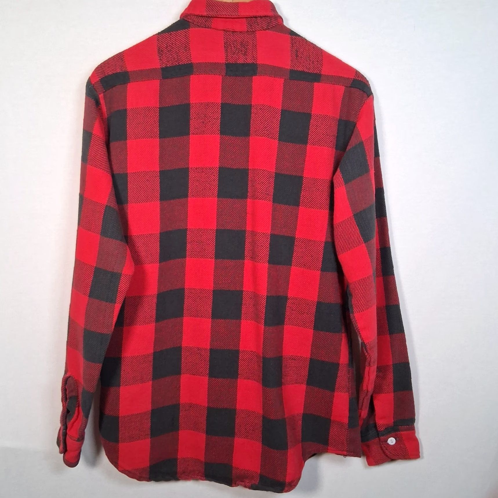 JCPenney VINTAGE JC Penney Big Mac Flannel Shirt Men M Tall Red Buffalo Plaid Workwear Shirt Size US M / EU 48-50 / 2 - 2 Thumbnail