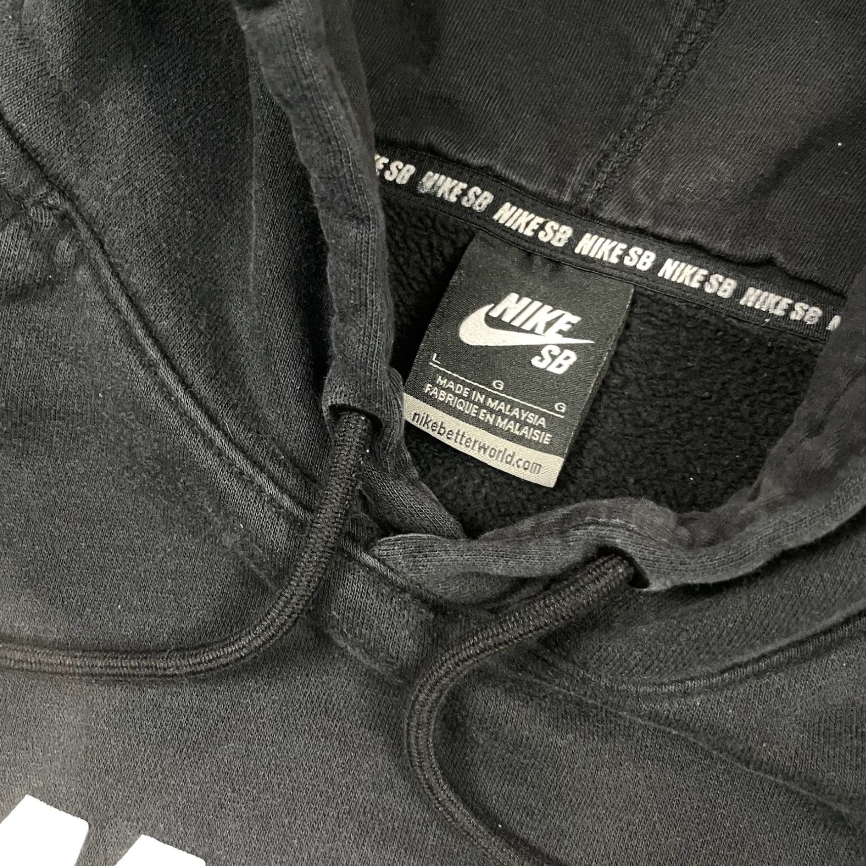 Nike VINTAGE Nike SB Sweatshirt Hoodie Adult L Black Logo 90s Grunge Skateboarding Y2K Size US L / EU 52-54 / 3 - 4 Thumbnail