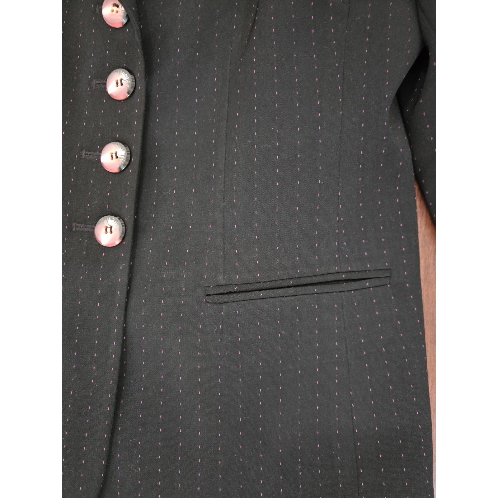 Other Vintage Sag Harbor Women's size 8 Black w Pink Polka Dots Bl Size M / US 6-8 / IT 42-44 - 11 Thumbnail