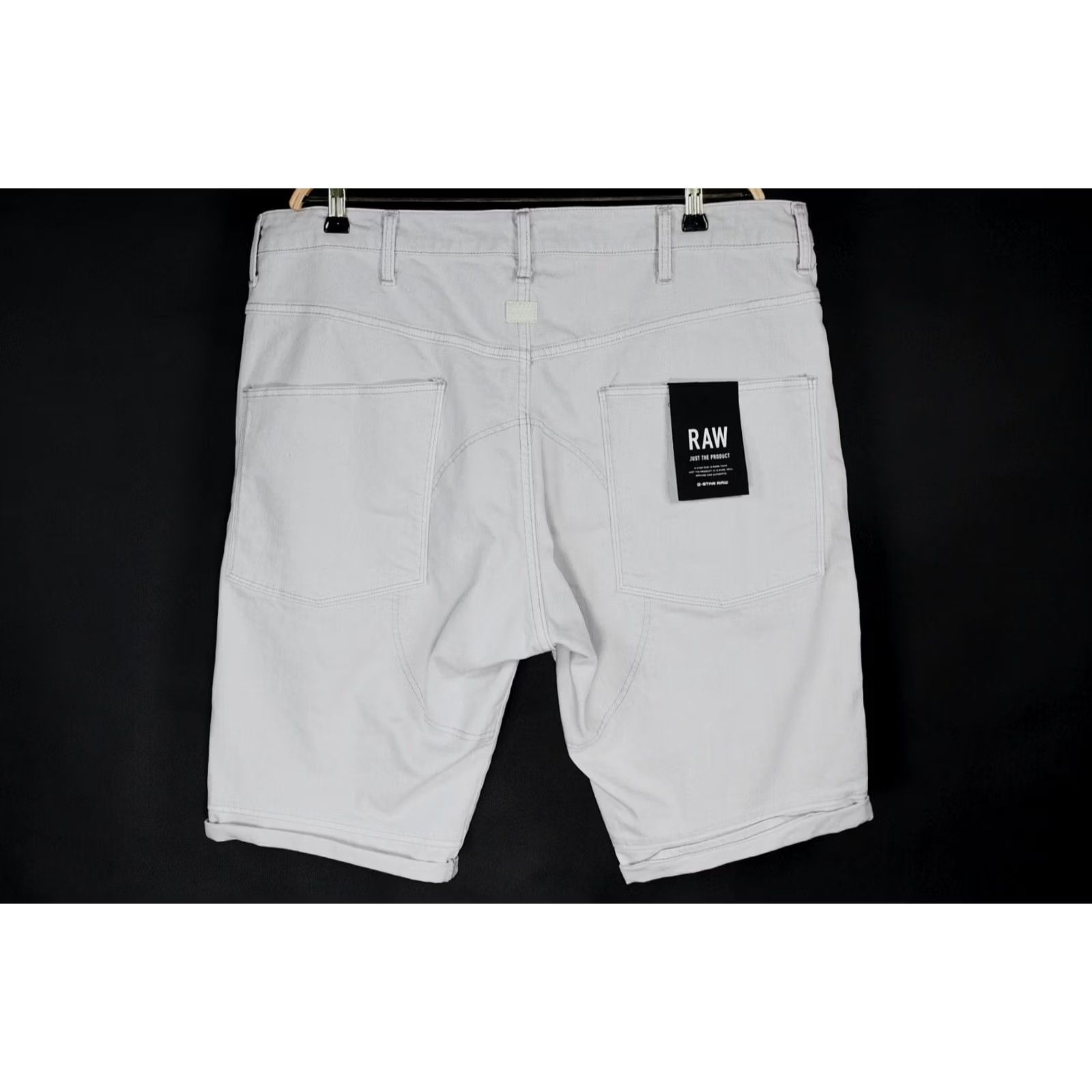 G-Star G-Star RAW 5621 3D TAPERED 1/2 INZA STRETCH DENIM SHORTS Gray 40 Mens Jeans Classic Casual Short Denim Waist 53 cm Inseam 29 cm Size US 40 / EU 56 - 5 Thumbnail