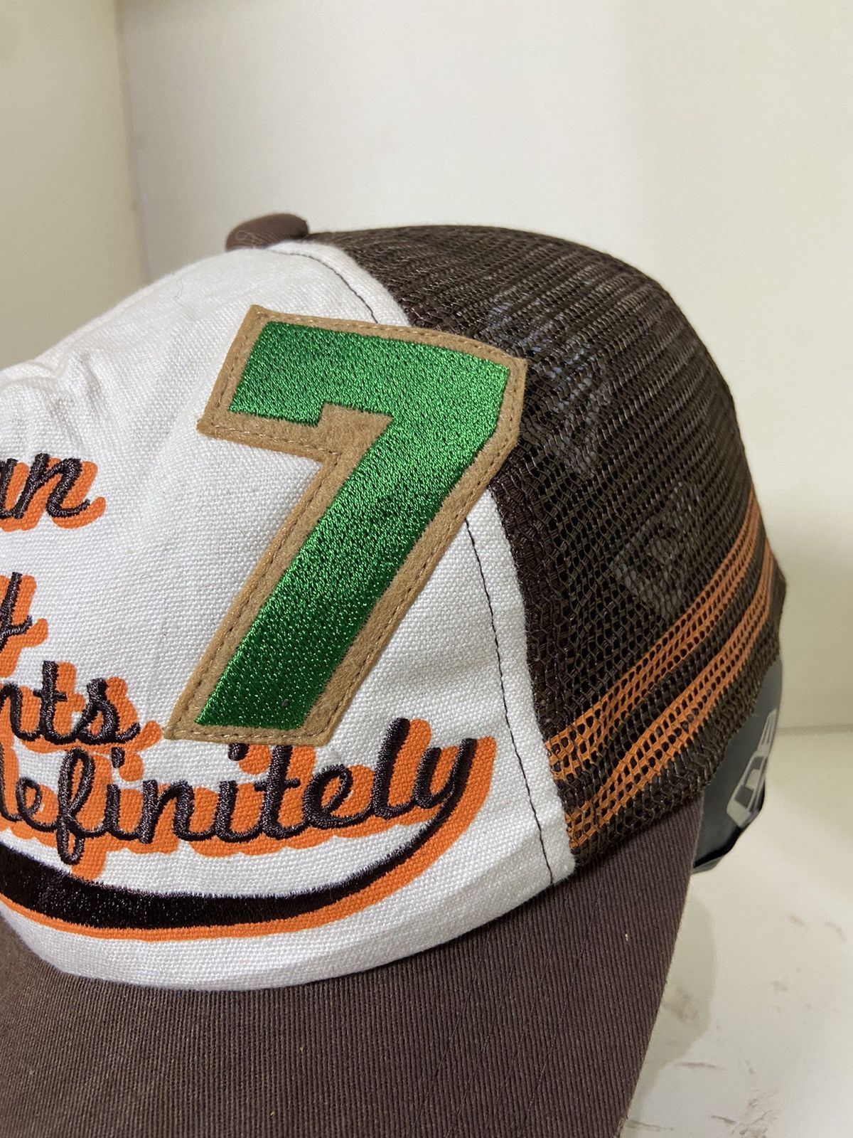 If Six Was Nine 2000s Y2K ditseressed trucker hat Size ONE SIZE - 5 Thumbnail