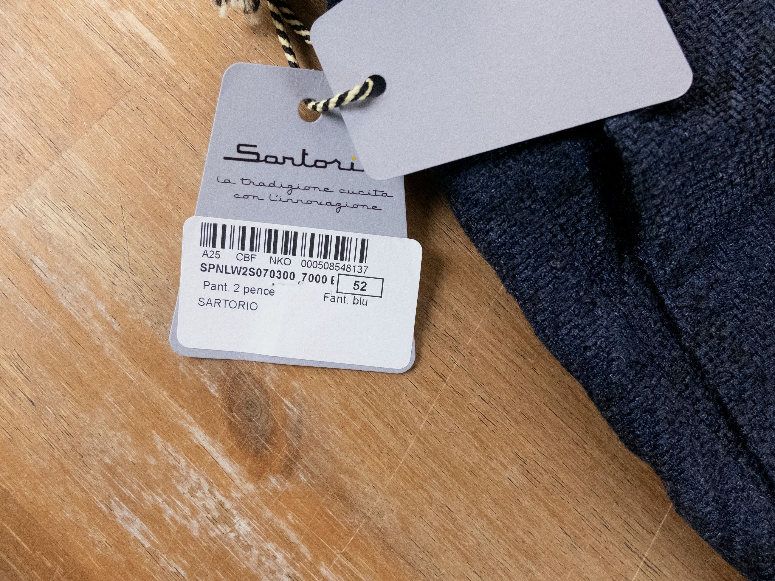 SARTORIO SARTORIO blue double pleated silk linen cotton pants Size 36 Size US 36 / EU 52 - 3 Thumbnail