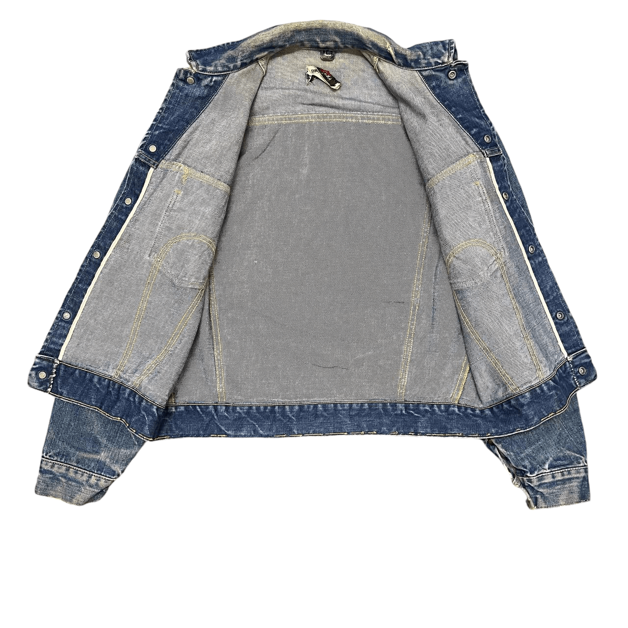 Vintage Vintage 60's Big Yank Selvedge Denim Jacket Trucker Size US M / EU 48-50 / 2 - 8 Thumbnail