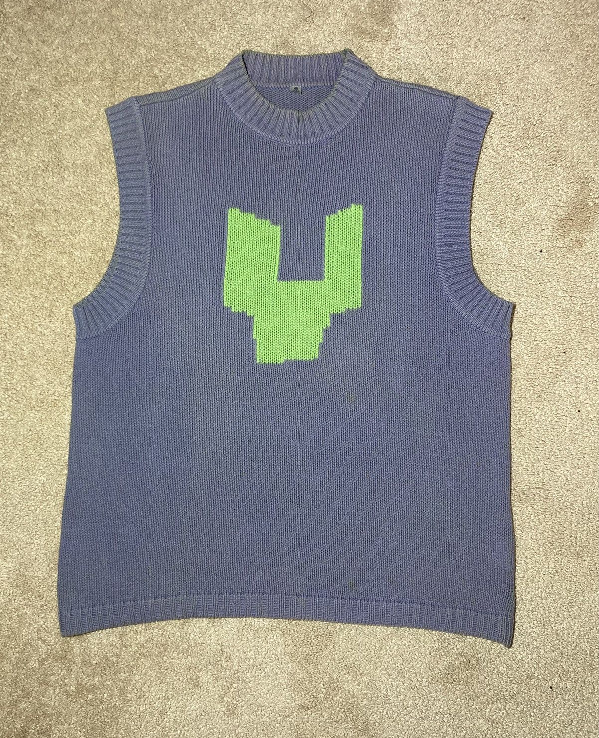 Lad Musician SS99 Lad Musician Cactus Knit Sleeveless Sweater 46 1999 90s Size US L / EU 52-54 / 3 - 2 Thumbnail