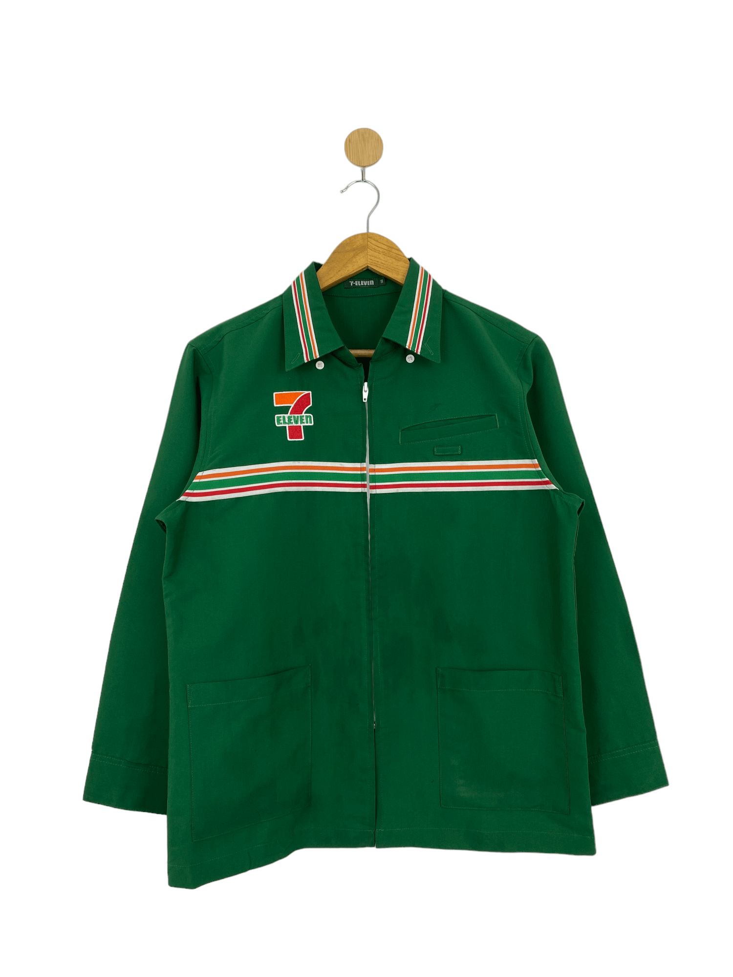 Japanese Brand Vintage 7-ELEVEN Workers Long Sleeve Jacket MJ0091Z Size US M / EU 48-50 / 2 - 1 Thumbnail