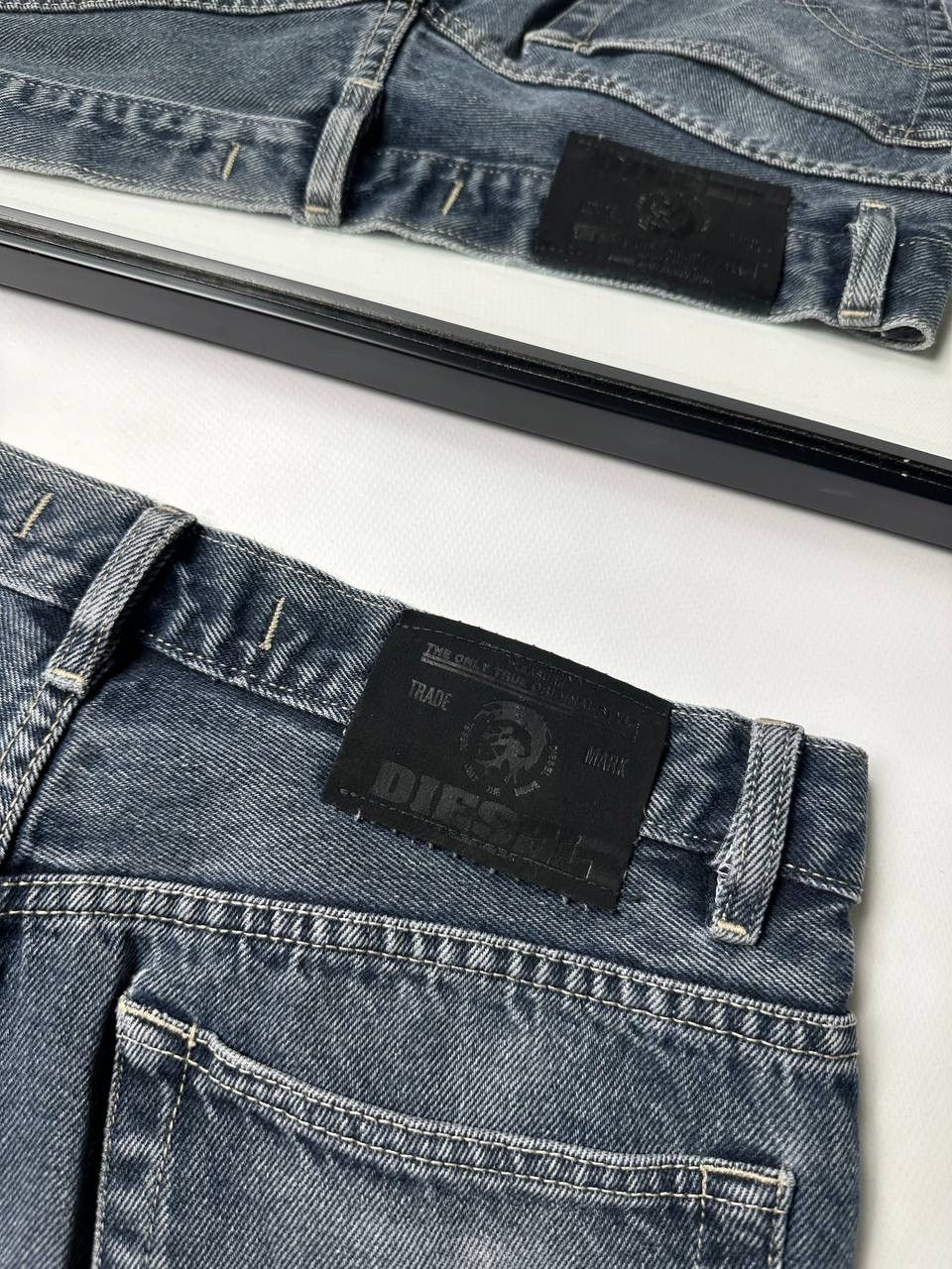 Diesel Diesel Gray Vintage Wide Baggy Jeans Size 33 Size US 33 - 11 Thumbnail