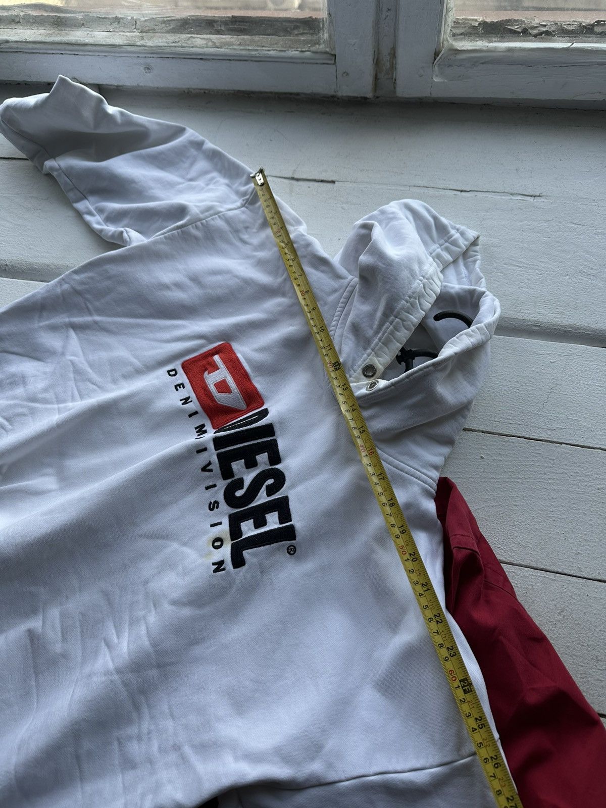 Diesel 🚨DIESEL HYPE WHITE HOODIE BIG LOGO BOXY FIT DENIM DIVISION Size US L / EU 52-54 / 3 - 22 Thumbnail