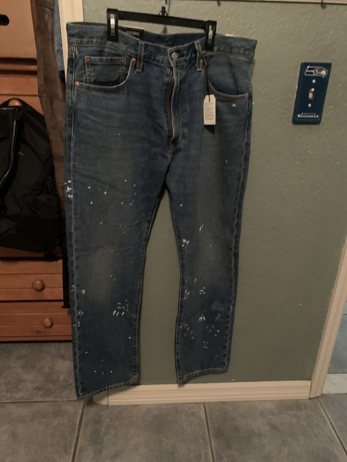 Levi’s premium paint splattered