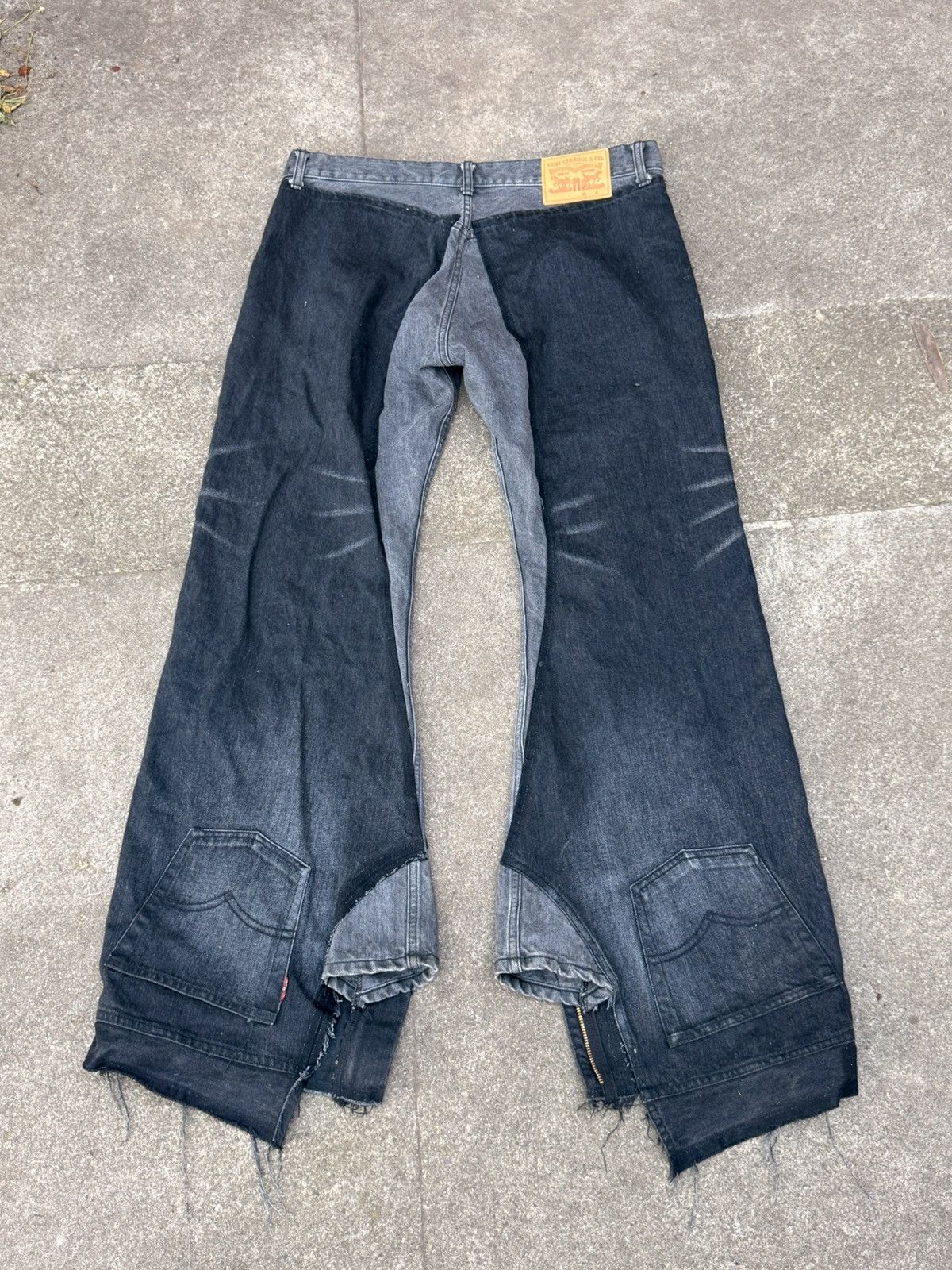Junya Watanabe × Levi's Comme Des Garçons Junya Watanabe x Levi Upside Down Jeans Size US 35 - 2 Thumbnail