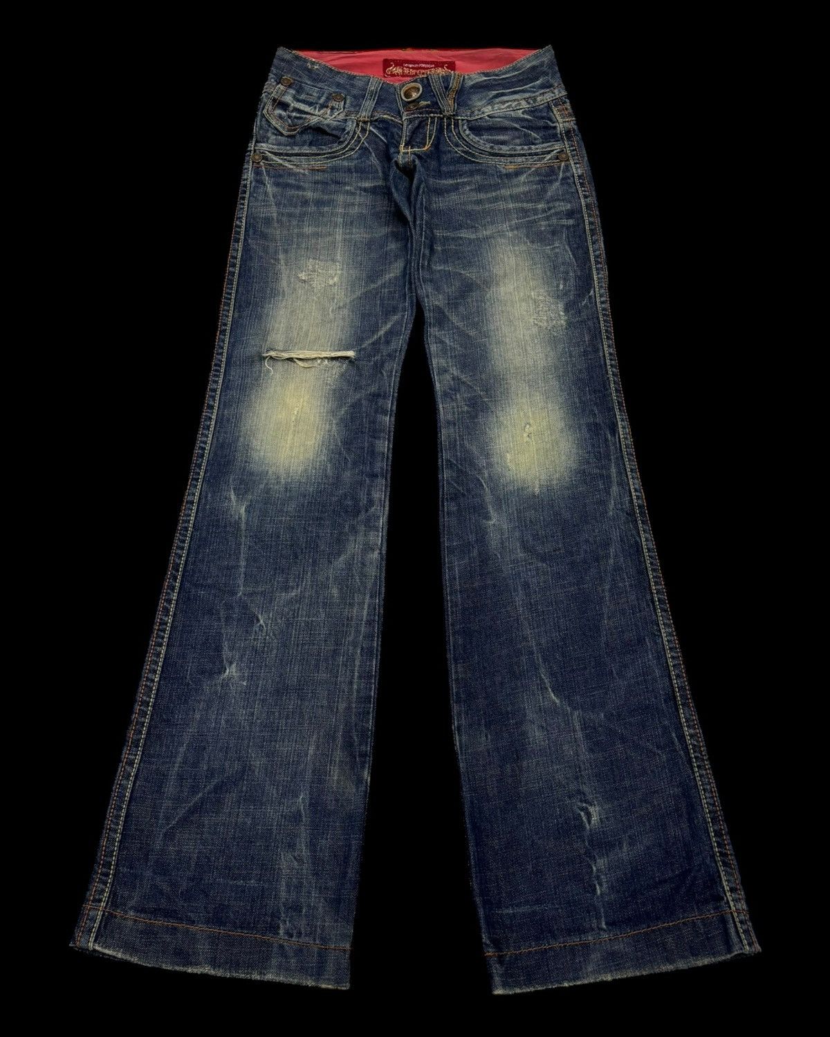 Hysteric Glamour × If Six Was Nine × Le Grande Bleu (L.G.B.) Flare💥90s Red Pepper Bootcut Denim Flare Jeans Size 28" / US 6 / IT 42 - 1 Thumbnail