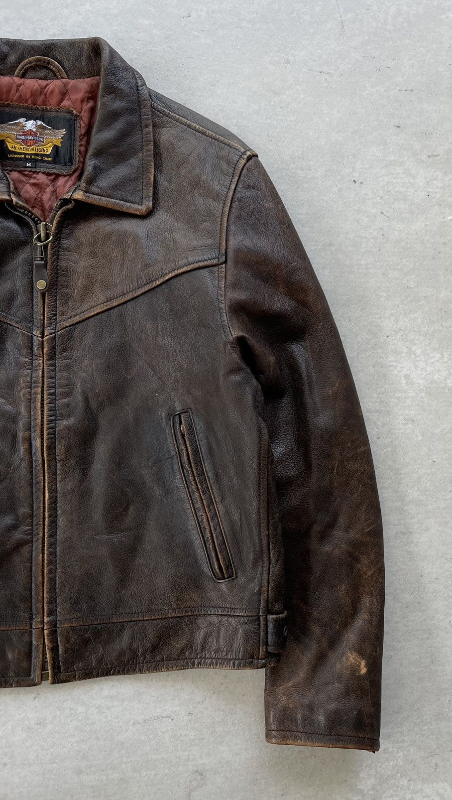 Harley Davidson 🔥Vintage 90's Harley Davidson Genuine Leather Moto Jacket Size US M / EU 48-50 / 2 - 3 Thumbnail