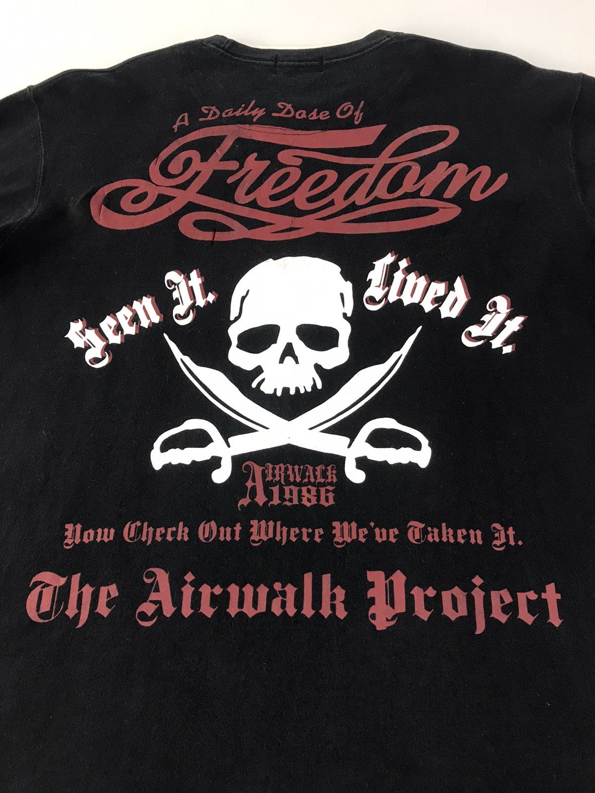 Airwalk × Vintage Vintage Airwalk 1986 Big Logo Skull Long Sleeve Shirt Size US XL / EU 56 / 4 - 9 Thumbnail