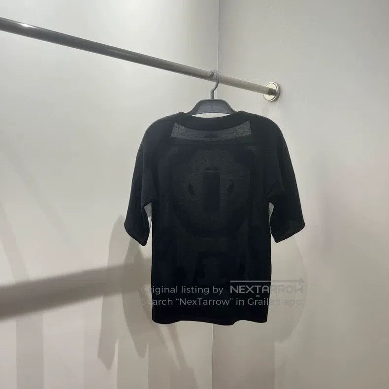 Hermes Hermes Slogan Letter Pattern Snap Button Silk Short Sleeve Size XXS / US 00 / IT 34 - 2 Thumbnail