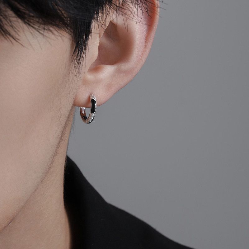 Jewelry × Sterling Silver Modern Earrings One pairs Gothic Punk Chrome Jewelry Spike Size ONE SIZE - 1 Thumbnail