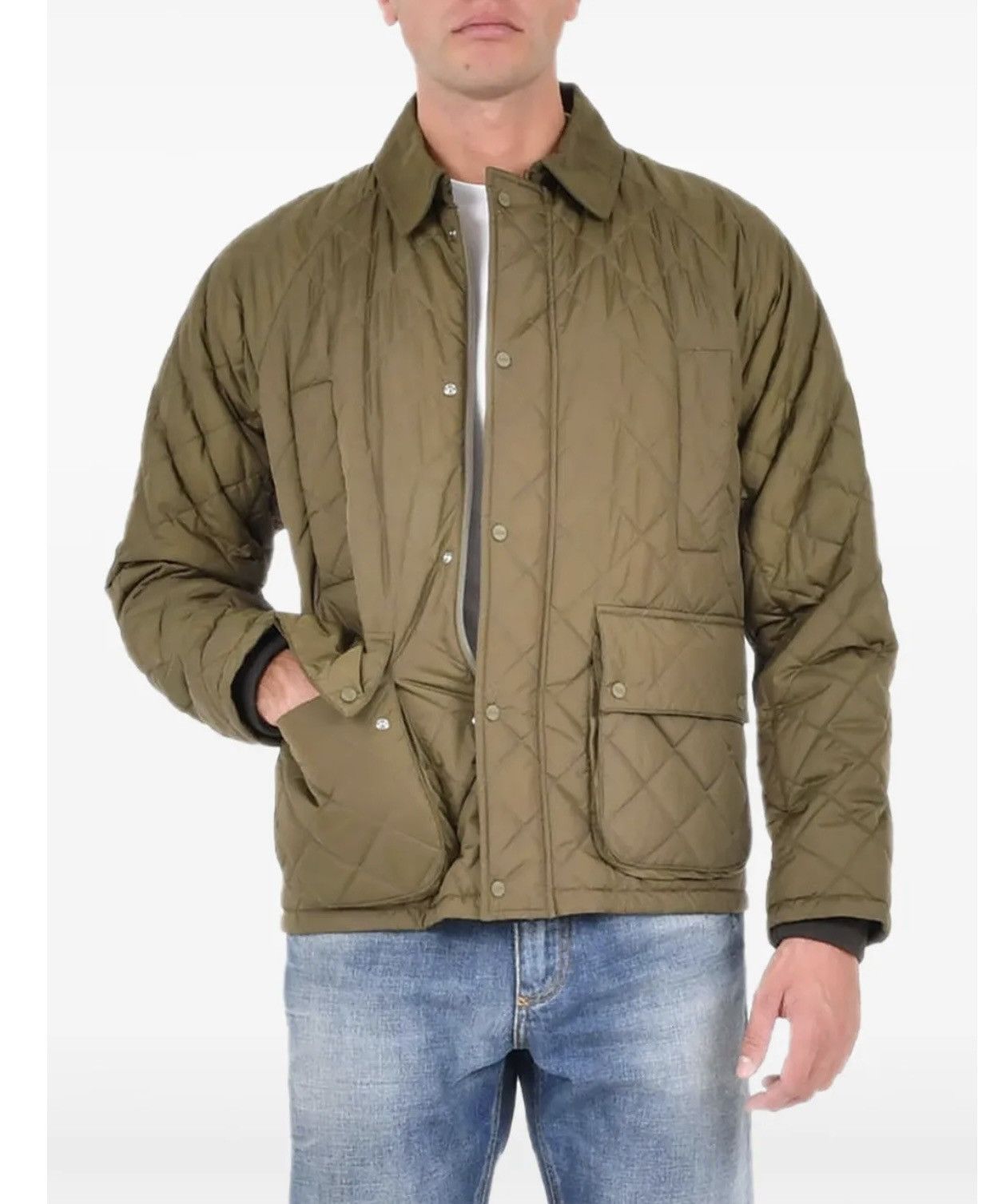Herno Herno mens barn quilted jacket military green 48 NWT Size US M / EU 48-50 / 2 - 4 Thumbnail