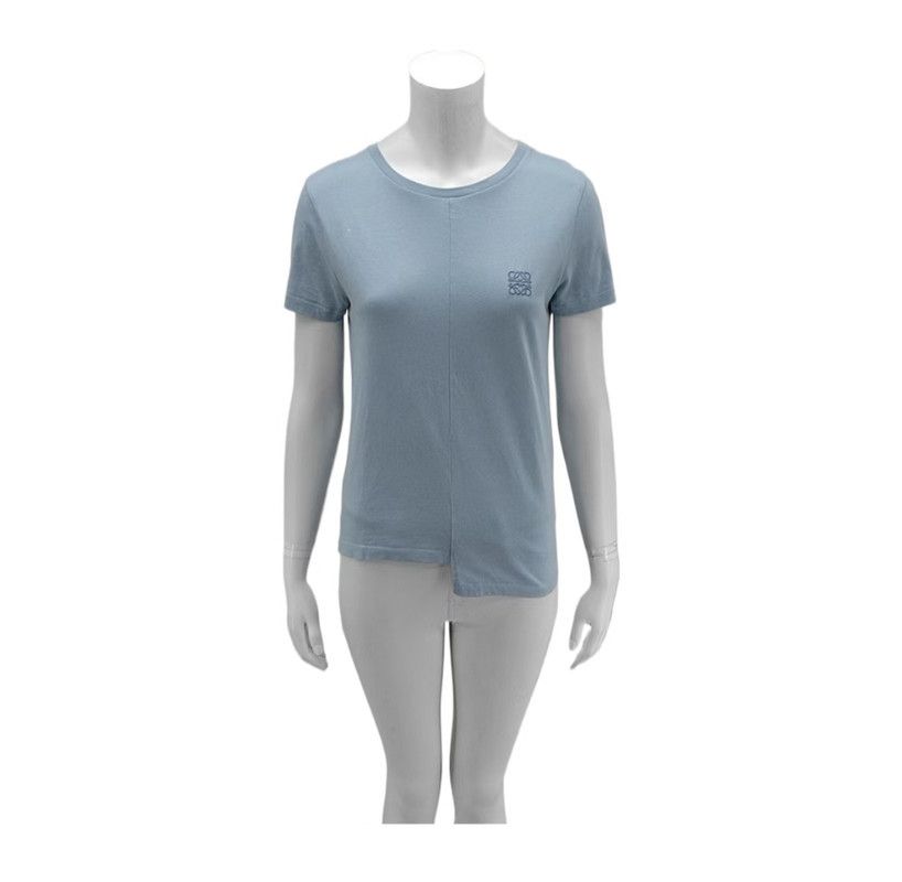 Loewe Loewe Summer Blue Cotton T-Shirt 0089 Size S / US 4 / IT 40 - 1 Thumbnail