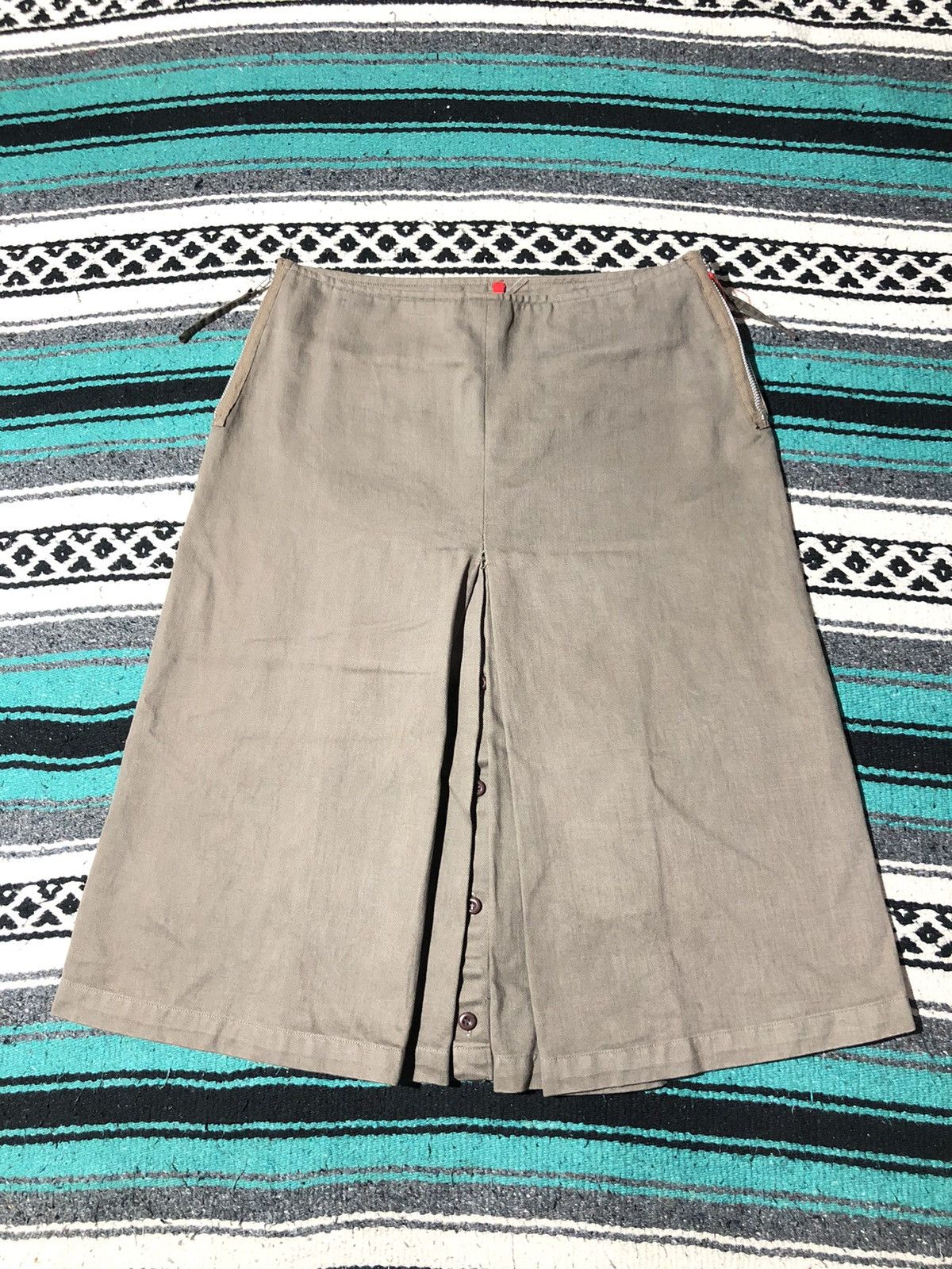 Sunao Kuwahara Sunao Kuwahara Reconstructed Midi Skirt Size 29" - 1 Thumbnail