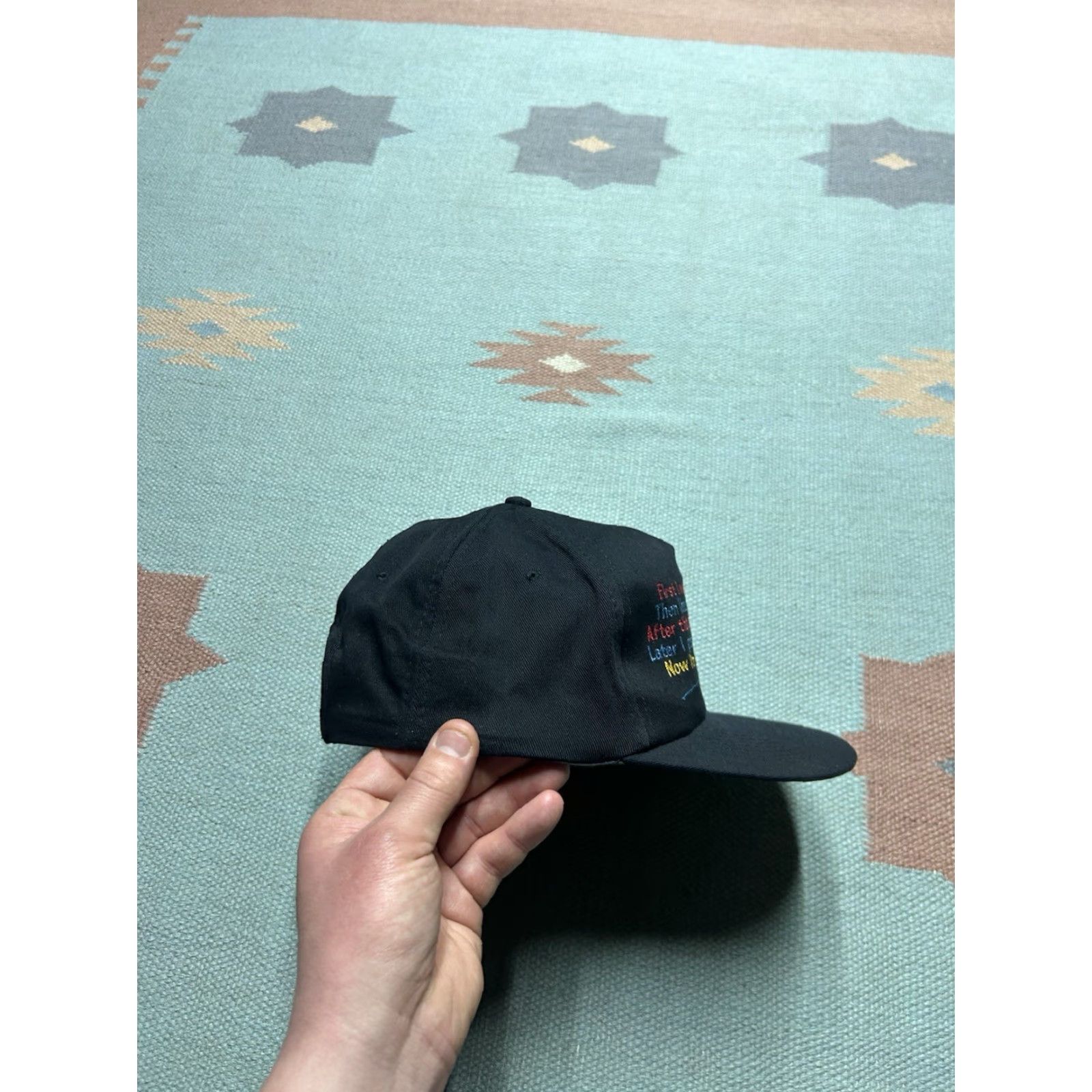 Vintage VINTAGE SnapBack Hat Cap Old Fart Funny Joke Humor Novelty Black Embroidered Men Adjustable Snapback Size ONE SIZE - 7 Thumbnail