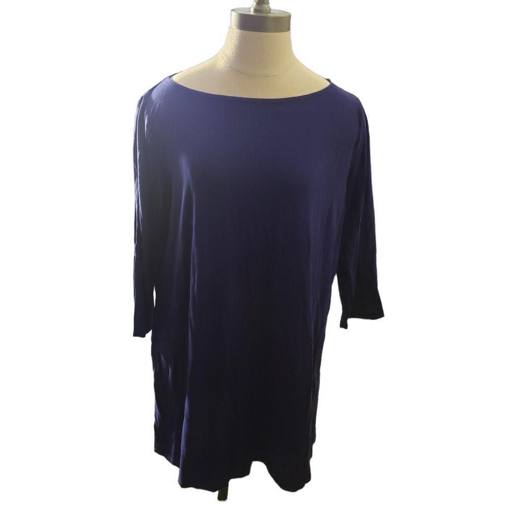 Eileen Fisher CT1116a Eileen Fisher Long Sleeve Ladies Crew Neck L Size L / US 10 / IT 46 - 1 Thumbnail