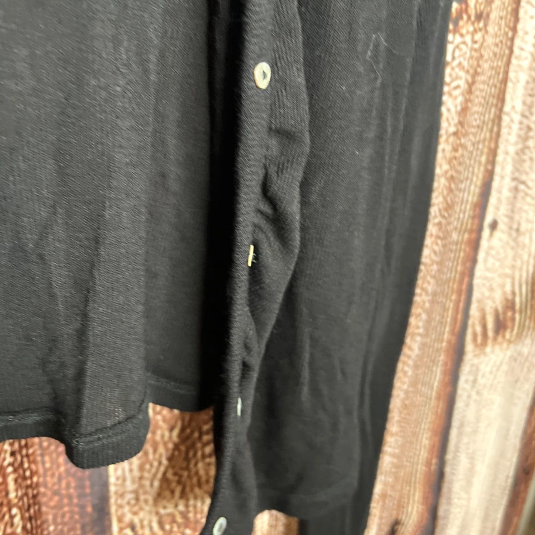 Zara Zara Cardigan Womens Black Size M Knit Button Up V-Neck Casual Business Travel All Seasons Lightweight Stretch Size L / US 10 / IT 46 - 3 Thumbnail