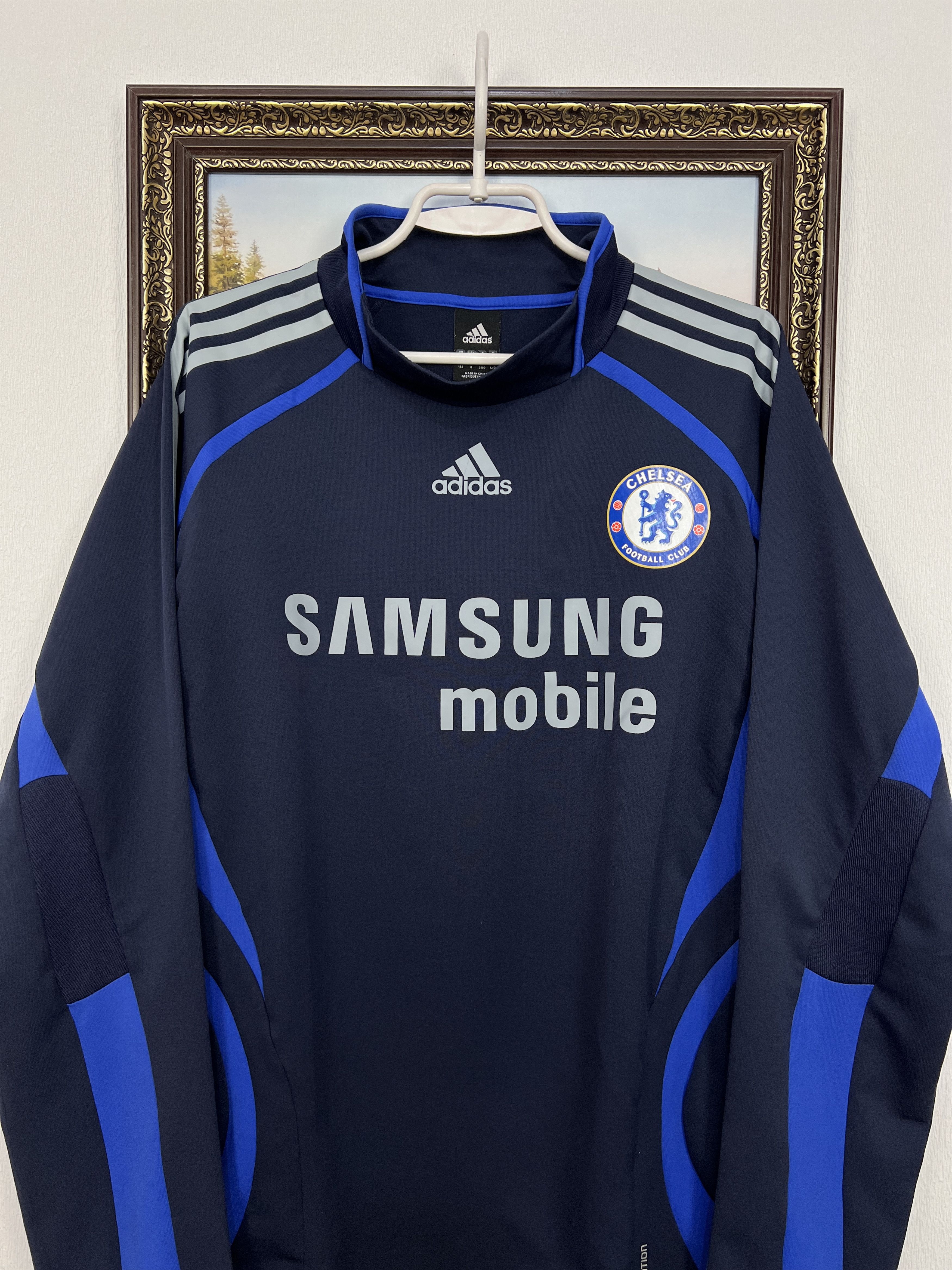 Adidas Vintage Adidas Chelsea Football Train Sweatshirt Soccer Size US L / EU 52-54 / 3 - 2 Thumbnail