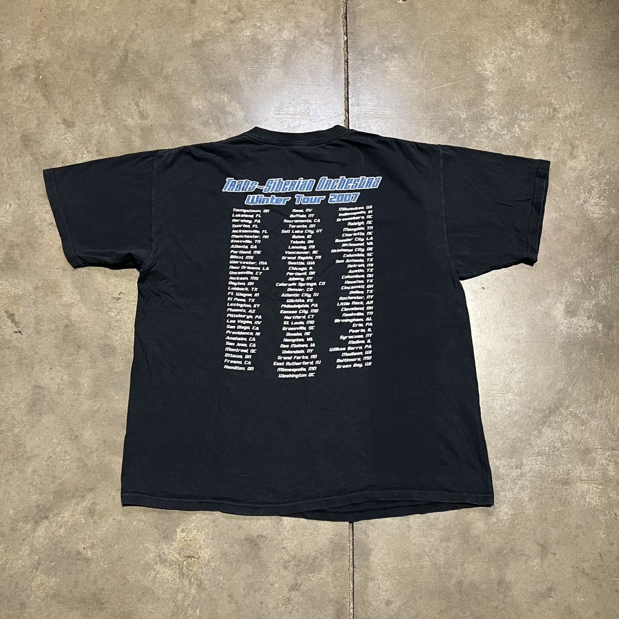 Band Tees Vintage Trans Siberian Orchestra Band Tee Winter Tour 2007 Size US XL / EU 56 / 4 - 6 Thumbnail