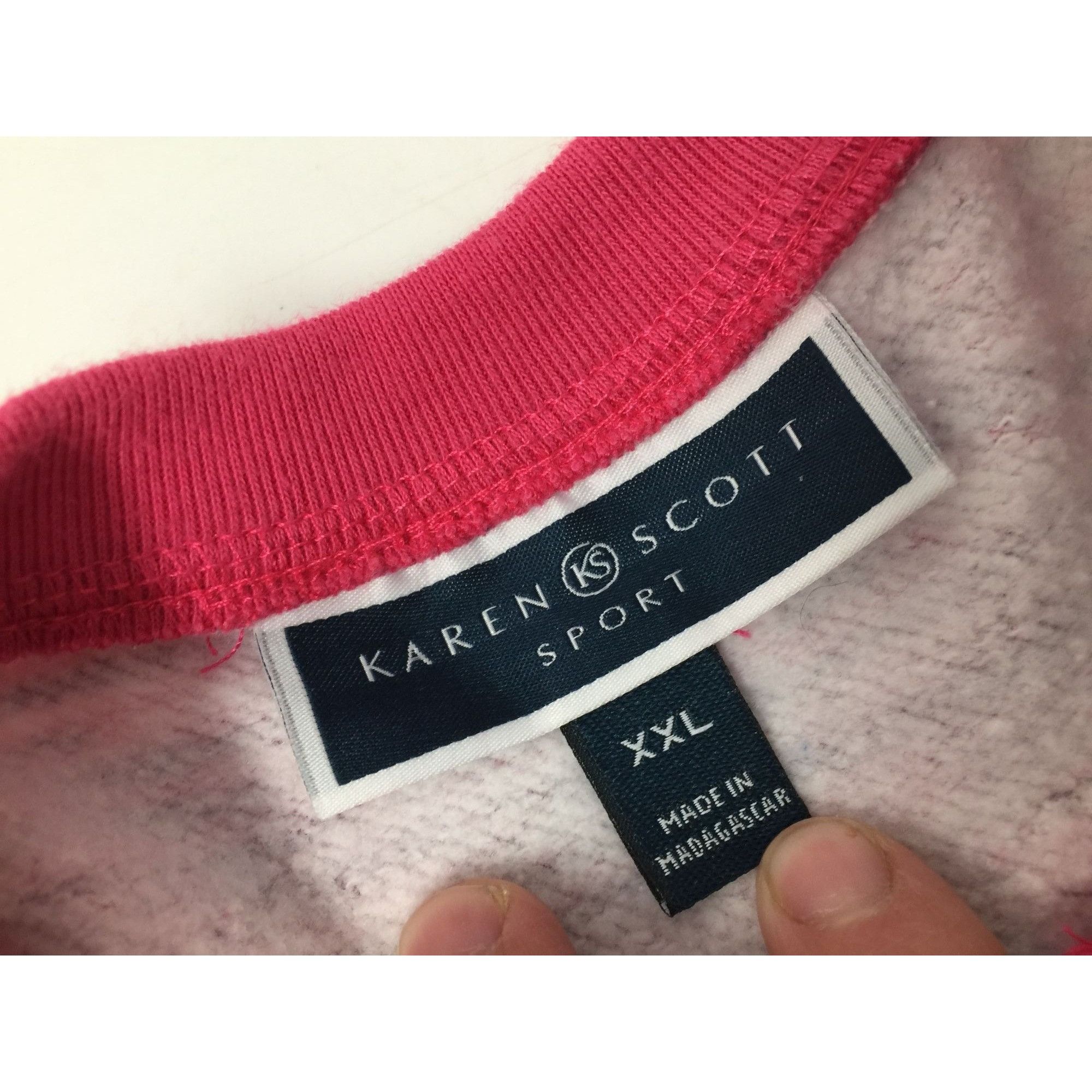 Other KAREN SCOTT (KS) SPORT Womens Long Sleeved Pink Top Size XXL Size XXL / US 16-18 / IT 52-54 - 4 Thumbnail