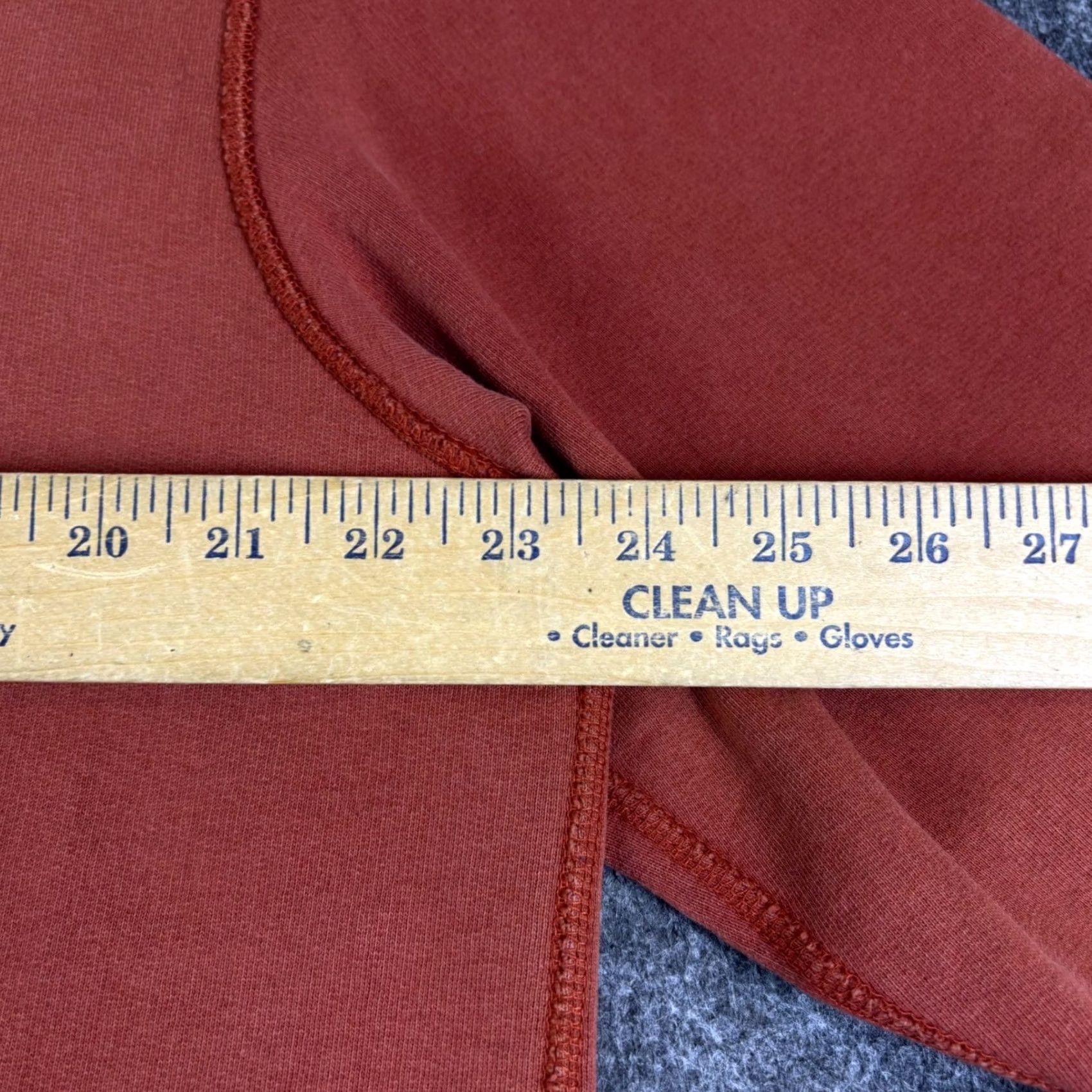 Vintage VINTAGE Steve & Barry's Mens Hoodie Burnt Orange Distressed Fleece Large Size US L / EU 52-54 / 3 - 3 Thumbnail
