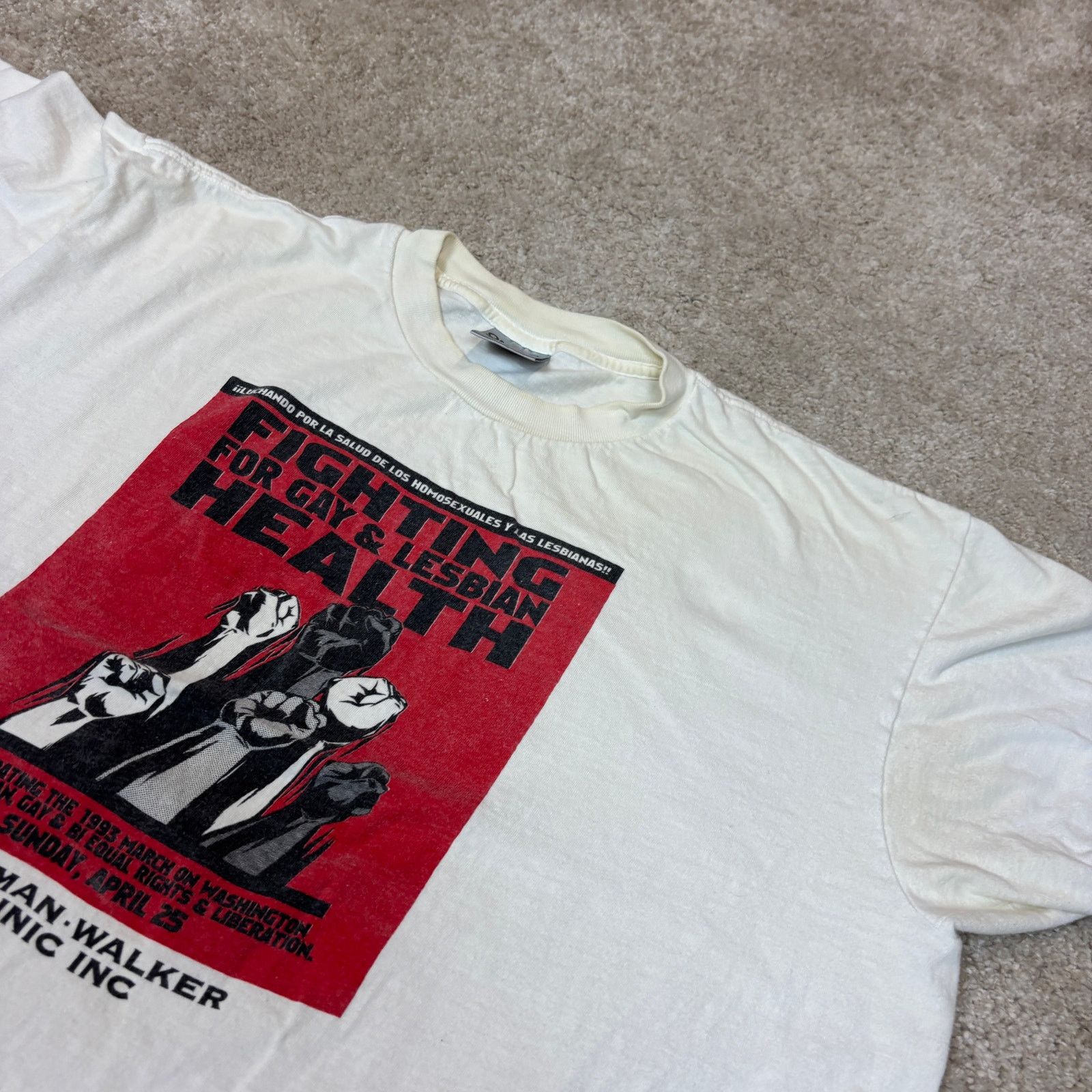 Vintage Vintage Rare 1993 Gay Pride Movement T Shirt LGBTQ Queer XL Size US XL / EU 56 / 4 - 11 Thumbnail