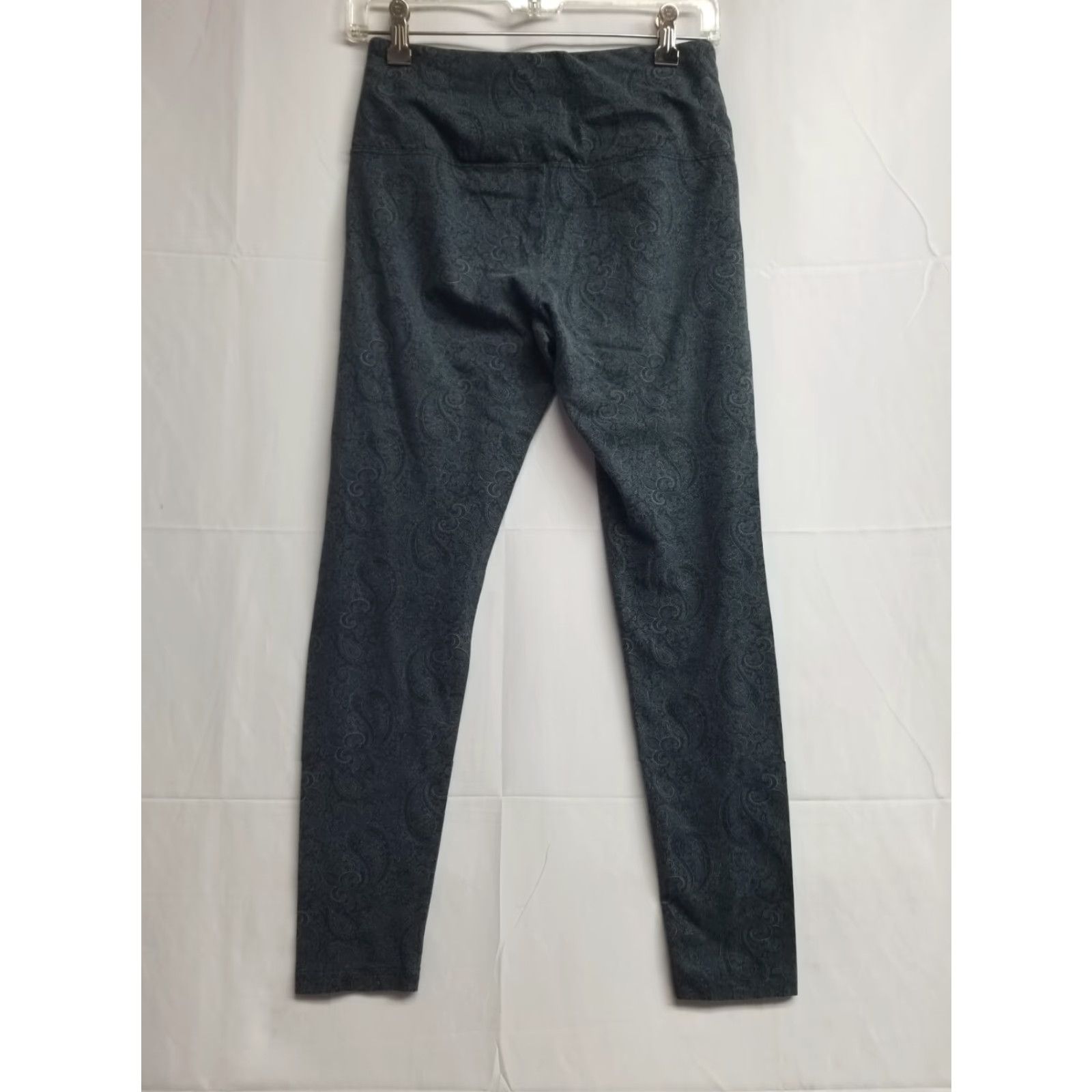 Vintage Intro Leggings Women's Petite PS Gray Print Snake Tummy Control Comfort Stretch Ankle Activewear Size 28" / US 6 / IT 42 - 2 Thumbnail