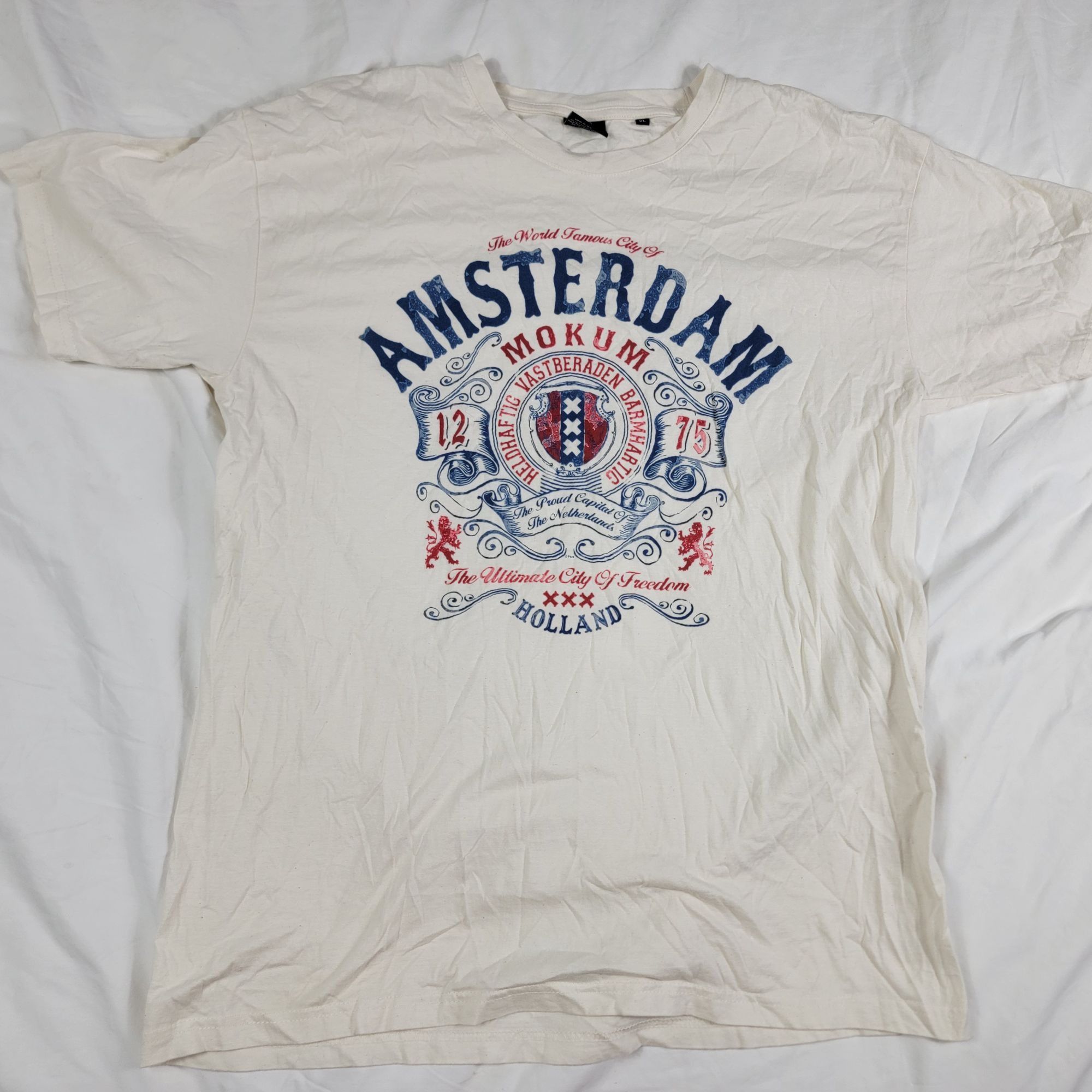 Other Fox Originals Mens XL White Amsterdam Graphic T Shirt Casual Size US XL / EU 56 / 4 - 1 Thumbnail