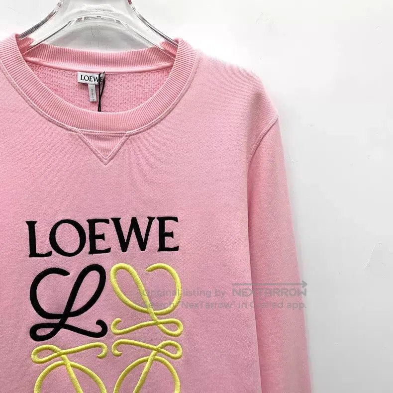 Loewe Loewe Pink Logo Embroidered Crewneck Sweatshirt Size S / US 4 / IT 40 - 3 Thumbnail