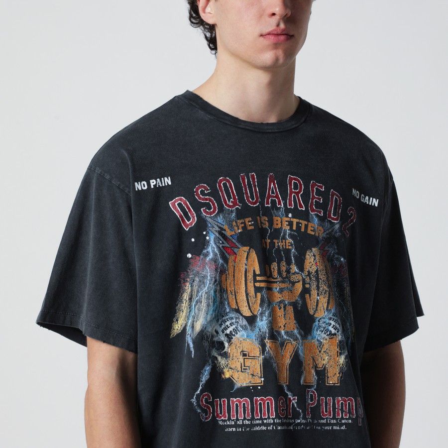 Dsquared2 o1d2blof0226 Rock Print T-Shirt in Black Size US S / EU 44-46 / 1 - 4 Thumbnail