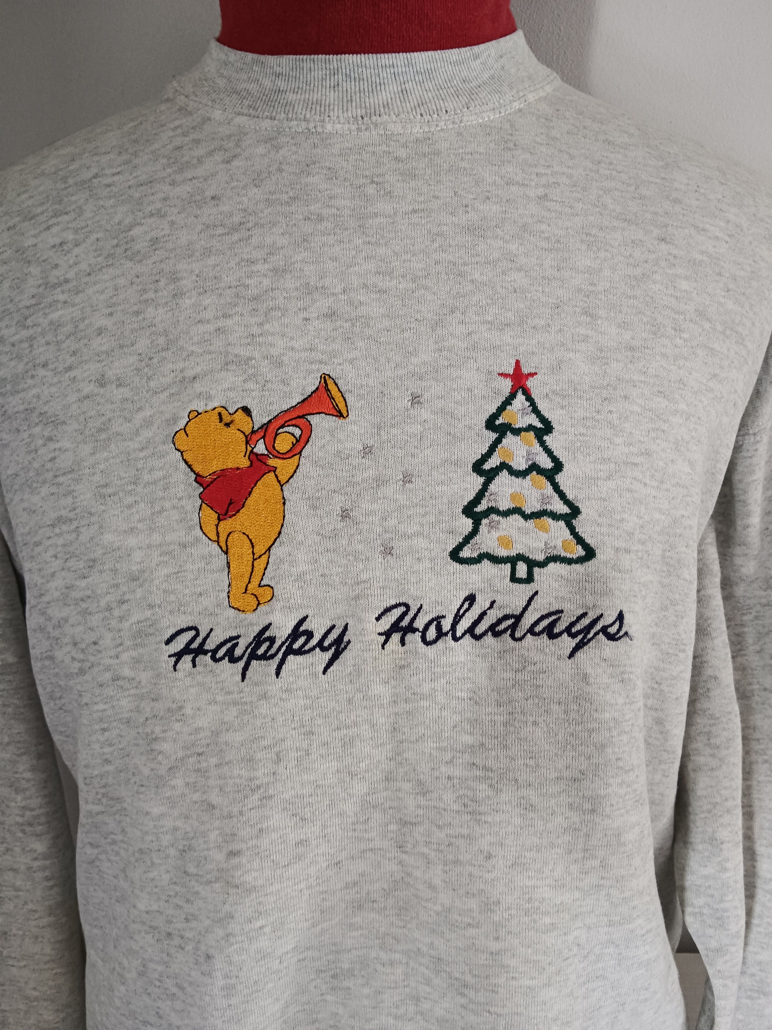 Fruit Of The Loom × Vintage Vintage Pooh Happy Holidays Sweatshirt size L Size L / US 10 / IT 46 - 4 Thumbnail