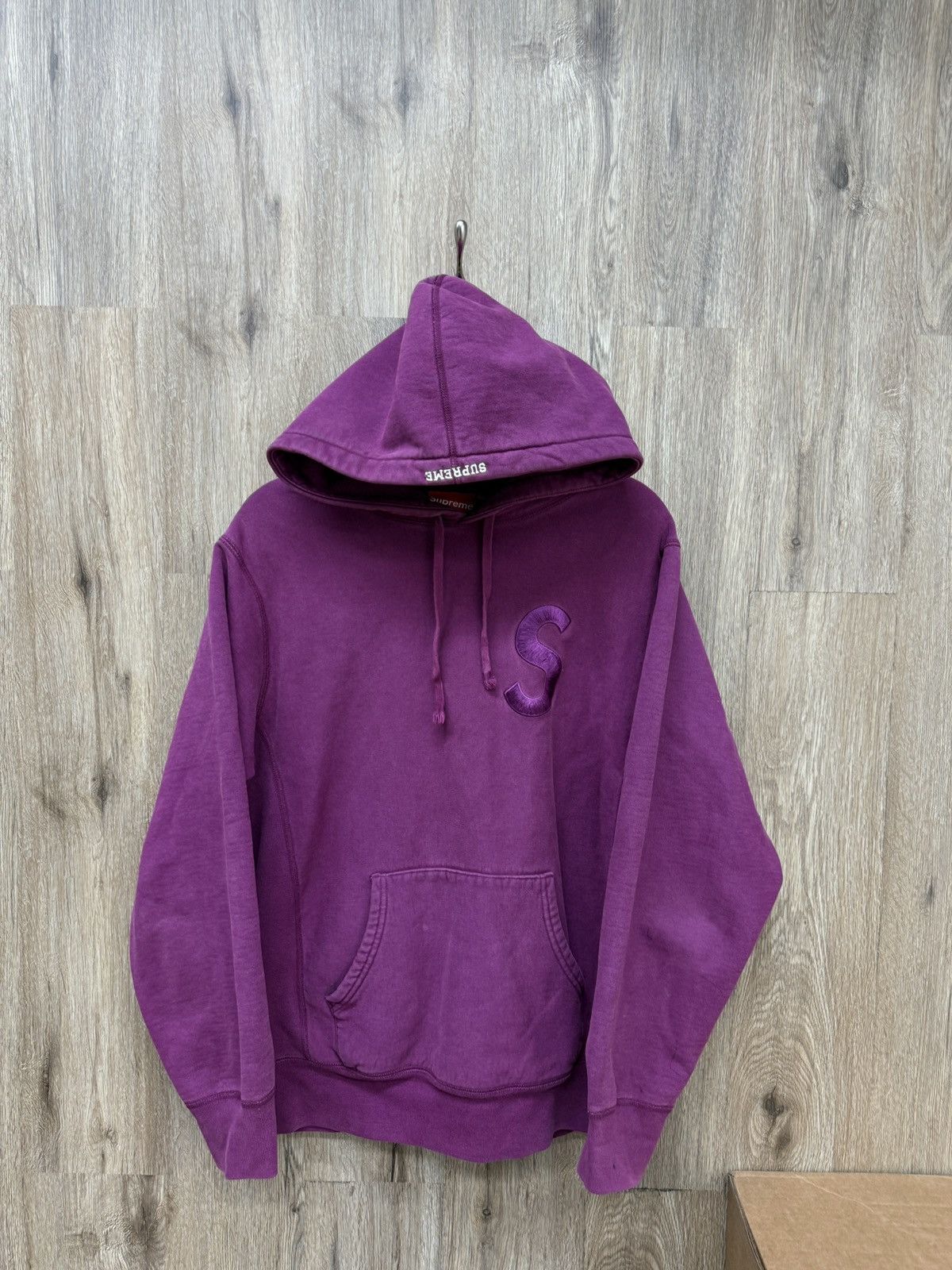 Supreme Purple S Logo Hoodie
