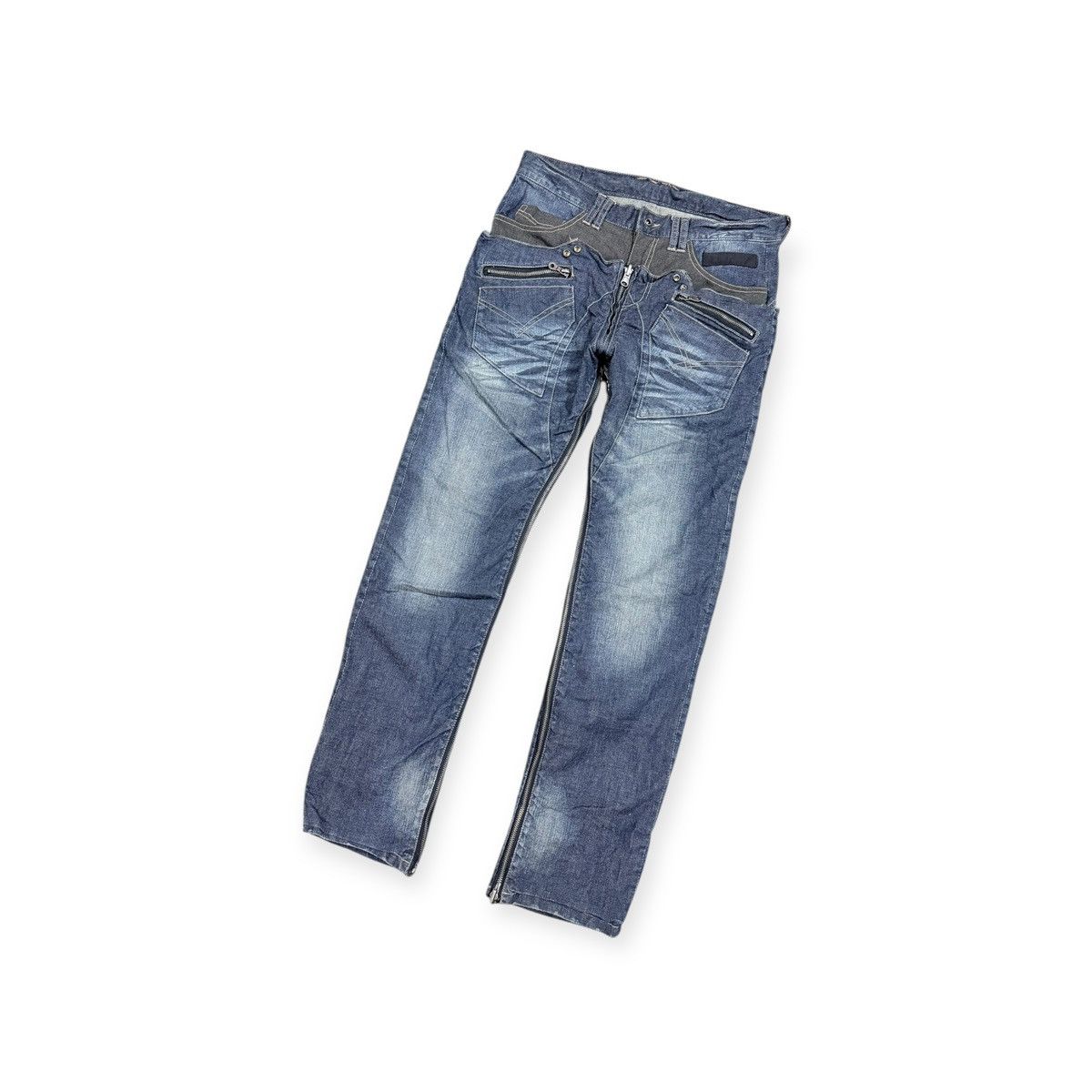 Seditionaries Vtg🔥Avant-Garde ppfm AnarchyDenim Eastern Rock Reverseible Size US 33 - 10 Thumbnail